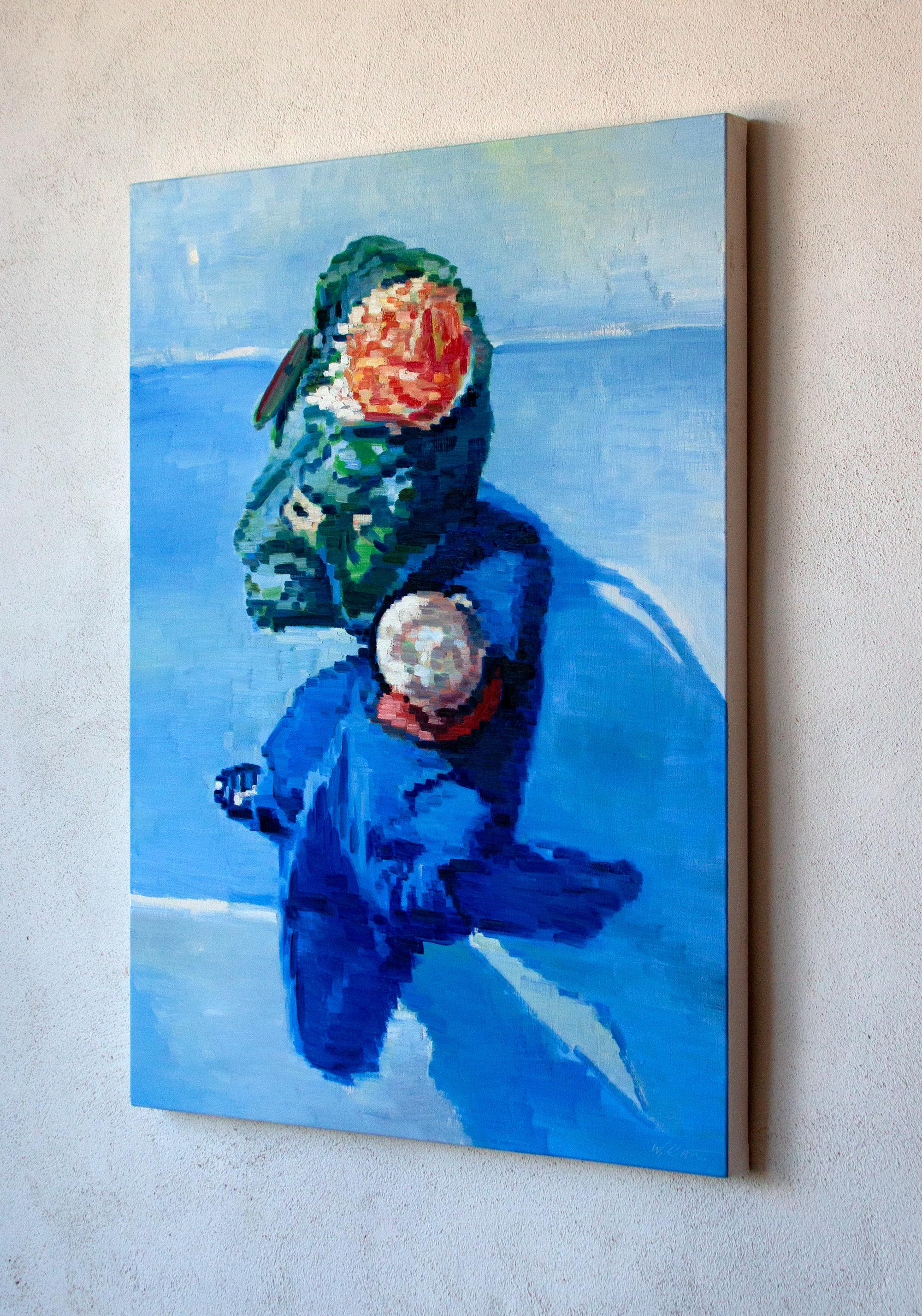 Taking Her Arm in Paris, peinture à l'huile - Contemporain Painting par Warren Keating