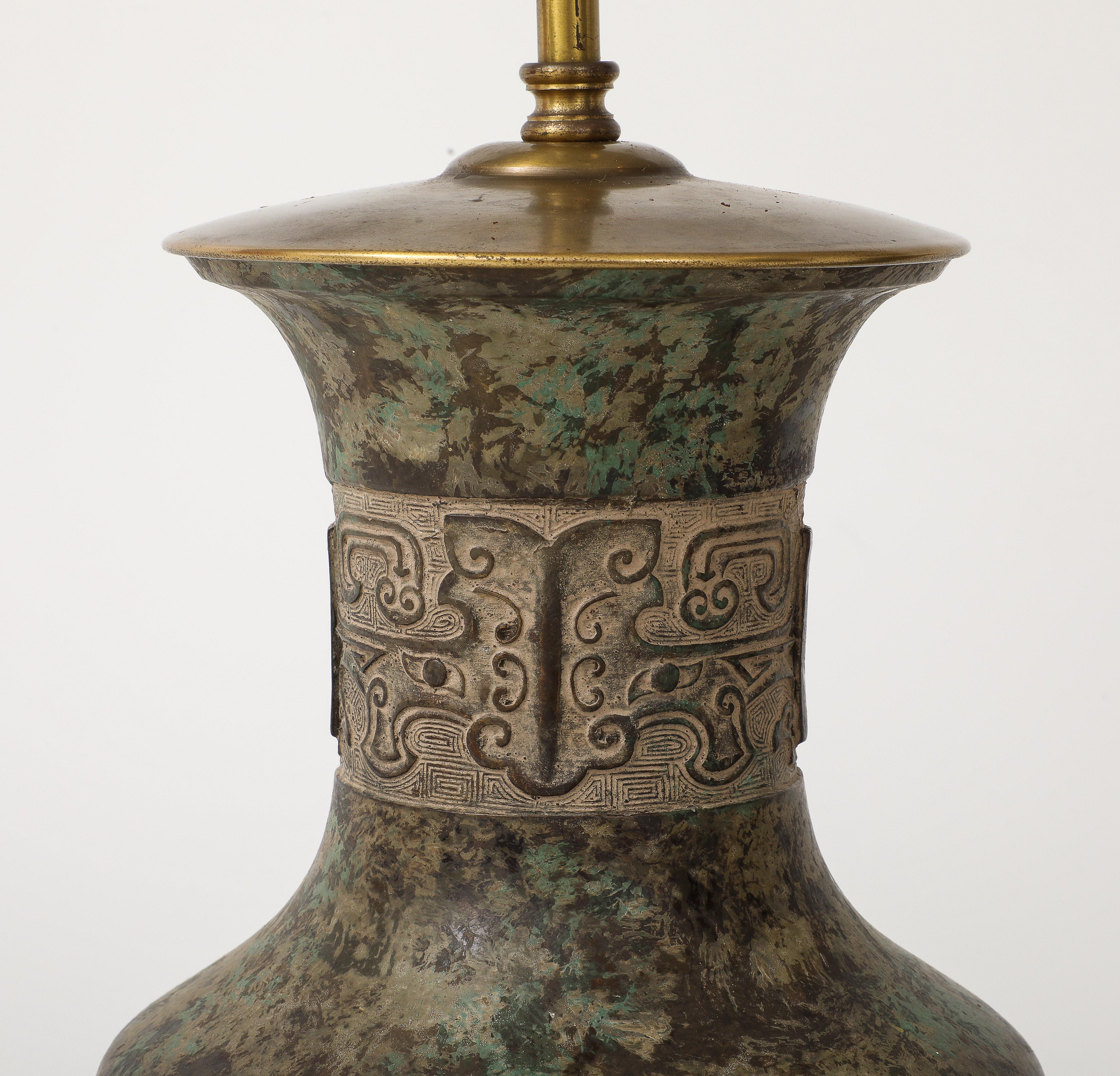 Warren Kessler  Lámparas de mesa de bronce de los años 60 Latón en venta