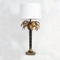Warren Kessler Vintage Pair of Palm Tree Table Lamps