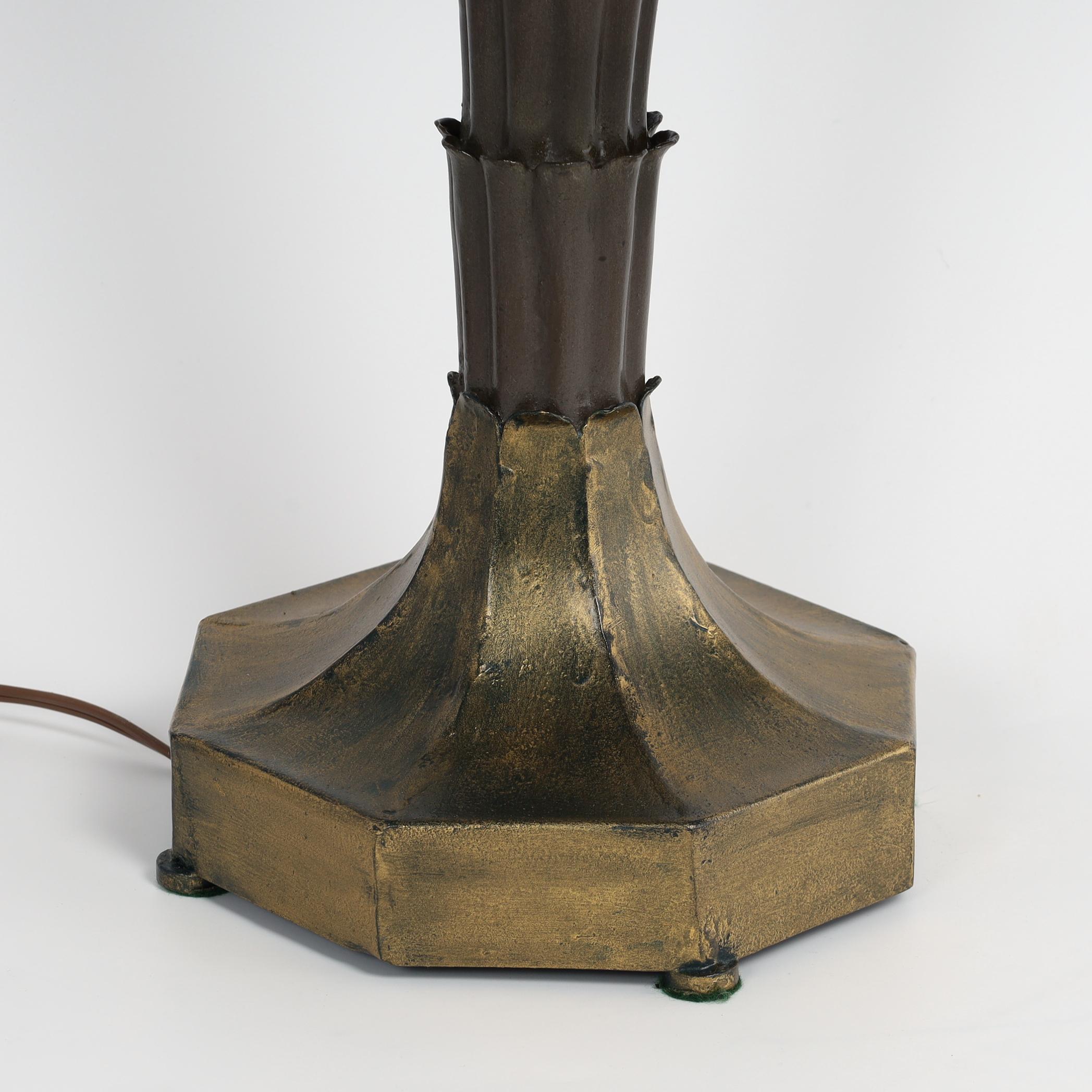 Warren Kessler Vintage Pair of Palm Tree Table Lamps For Sale 1