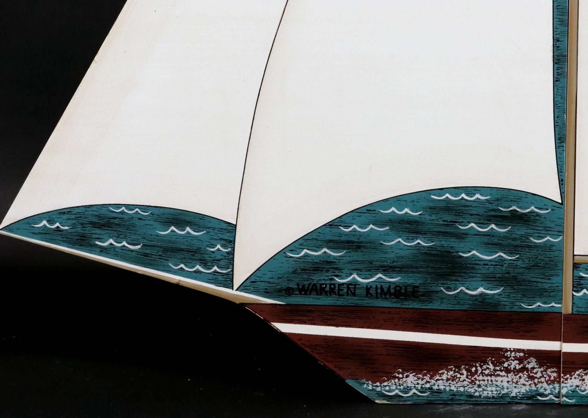 Fine XX secolo Mobile da appendere con nave a vela di Warren Kimble in vendita