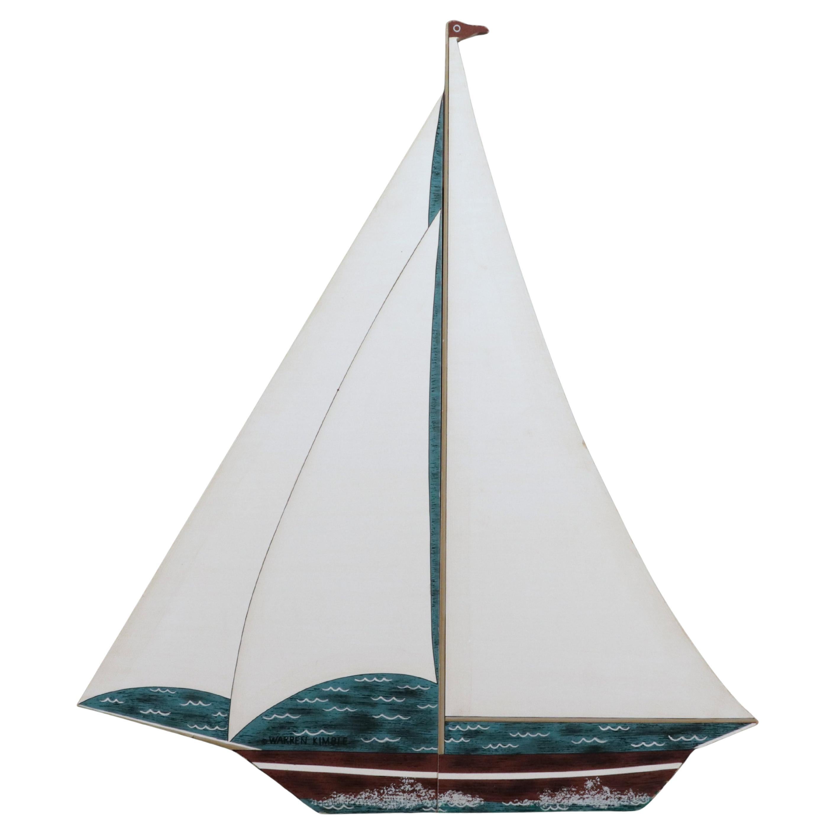 Mobile da appendere con nave a vela di Warren Kimble in vendita