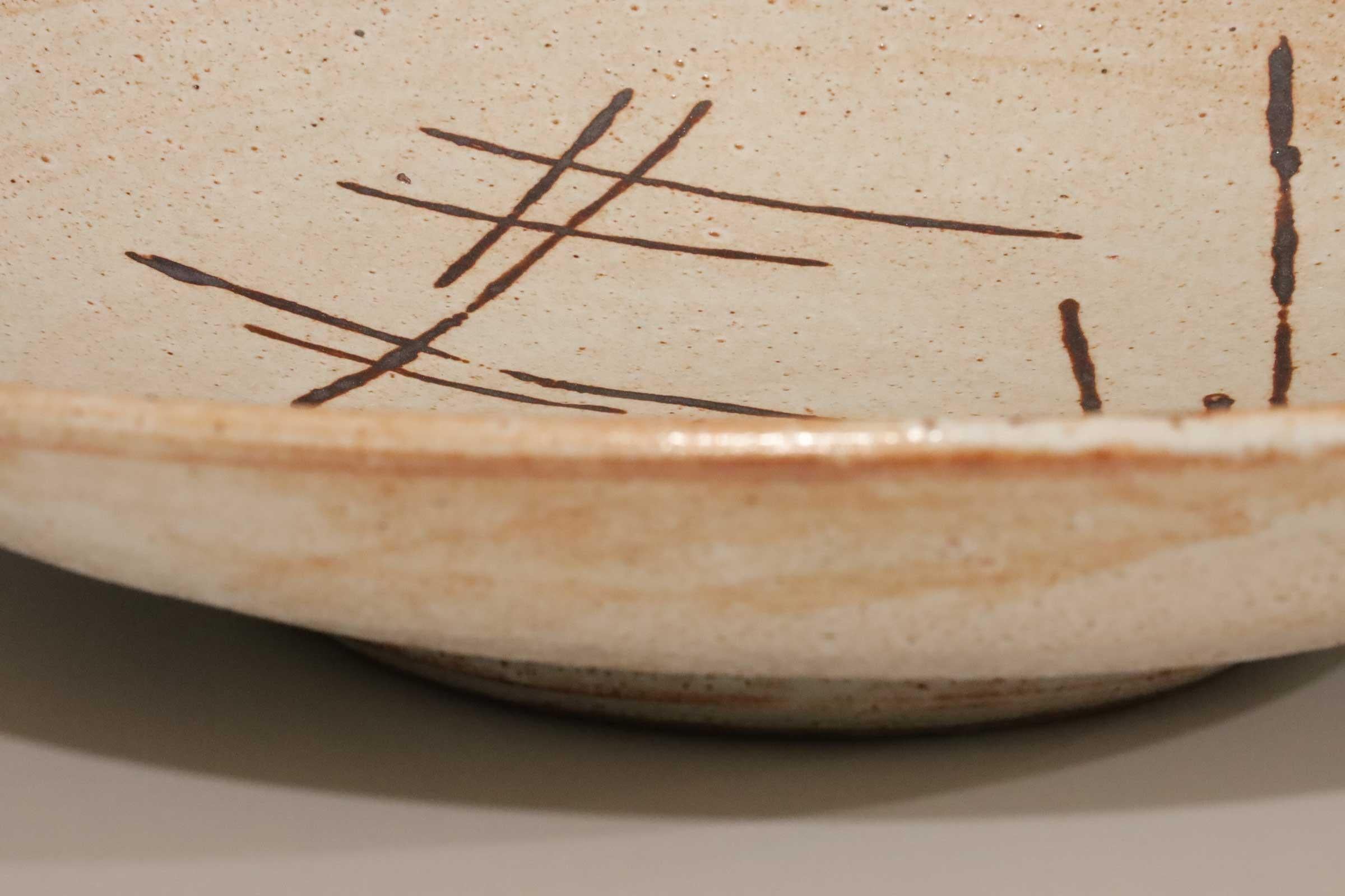 Warren MacKenzie Monumental Ceramic Platter In Good Condition For Sale In Dallas, TX
