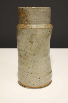Vaso in gres smaltato firmato da Warren MacKenzie