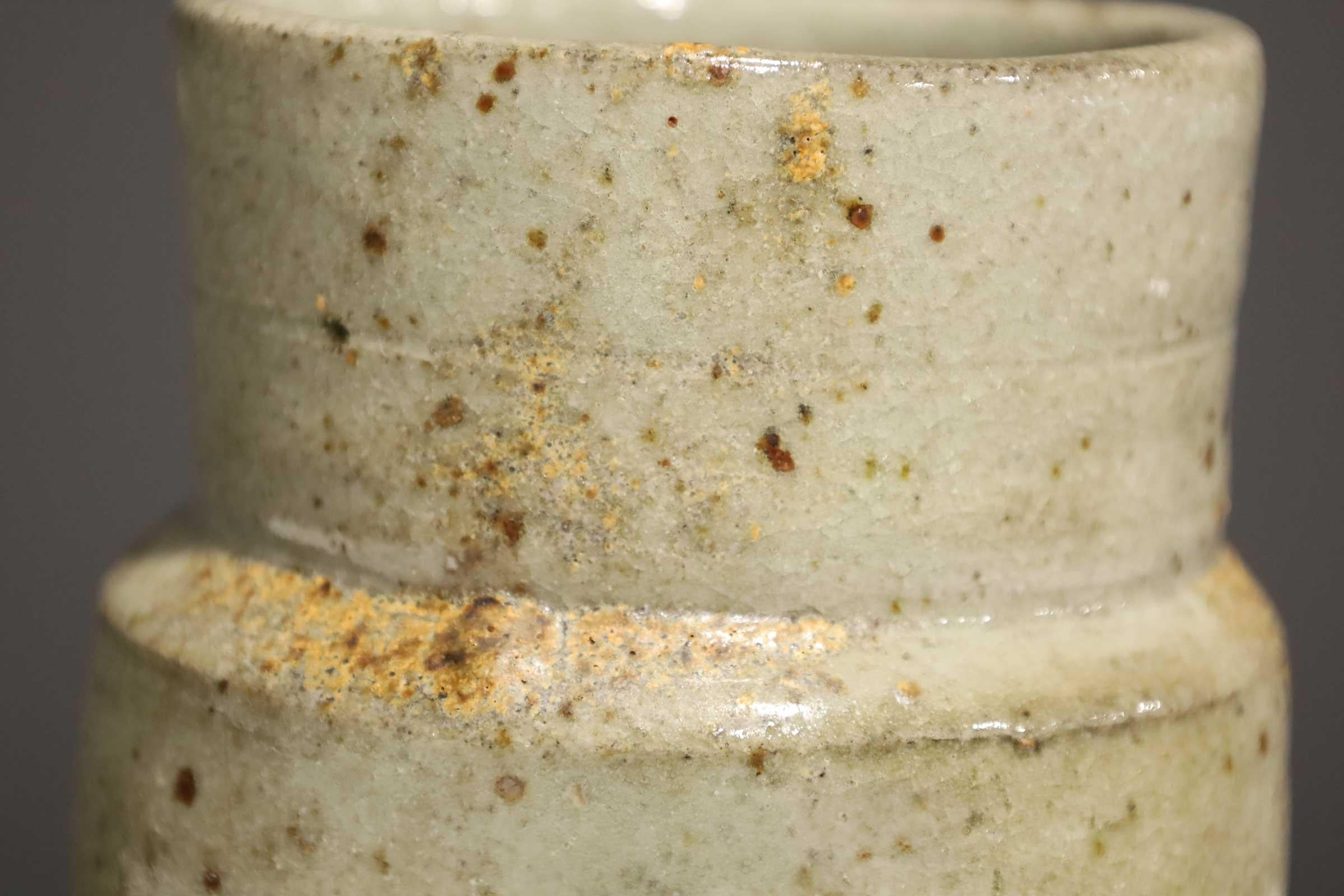 Warren MacKenzie Signed Glazed Stoneware Vase In Good Condition For Sale In Dallas, TX