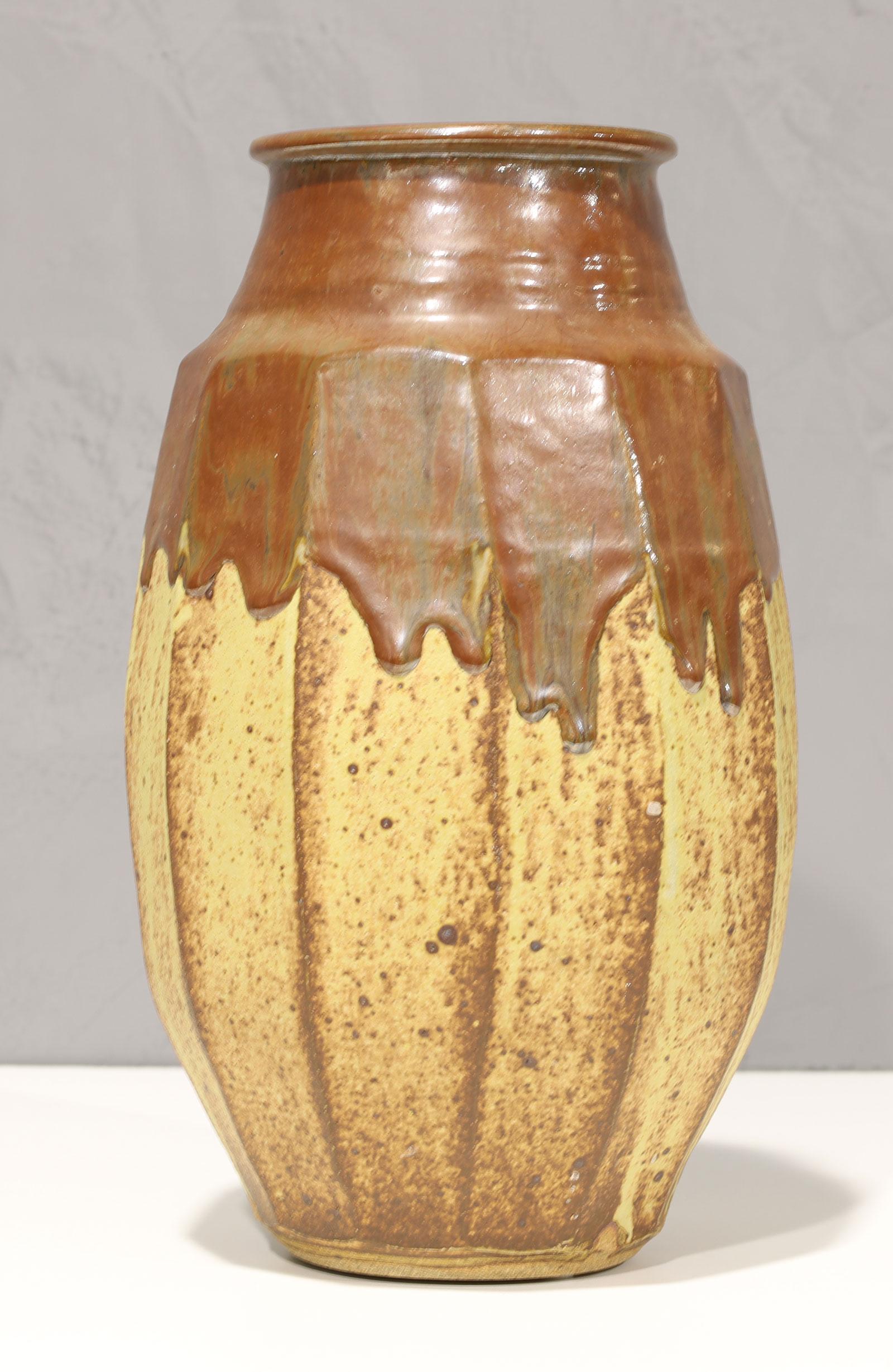 Mid-Century Modern Warren MacKenzie - Grand vase en grès émaillé