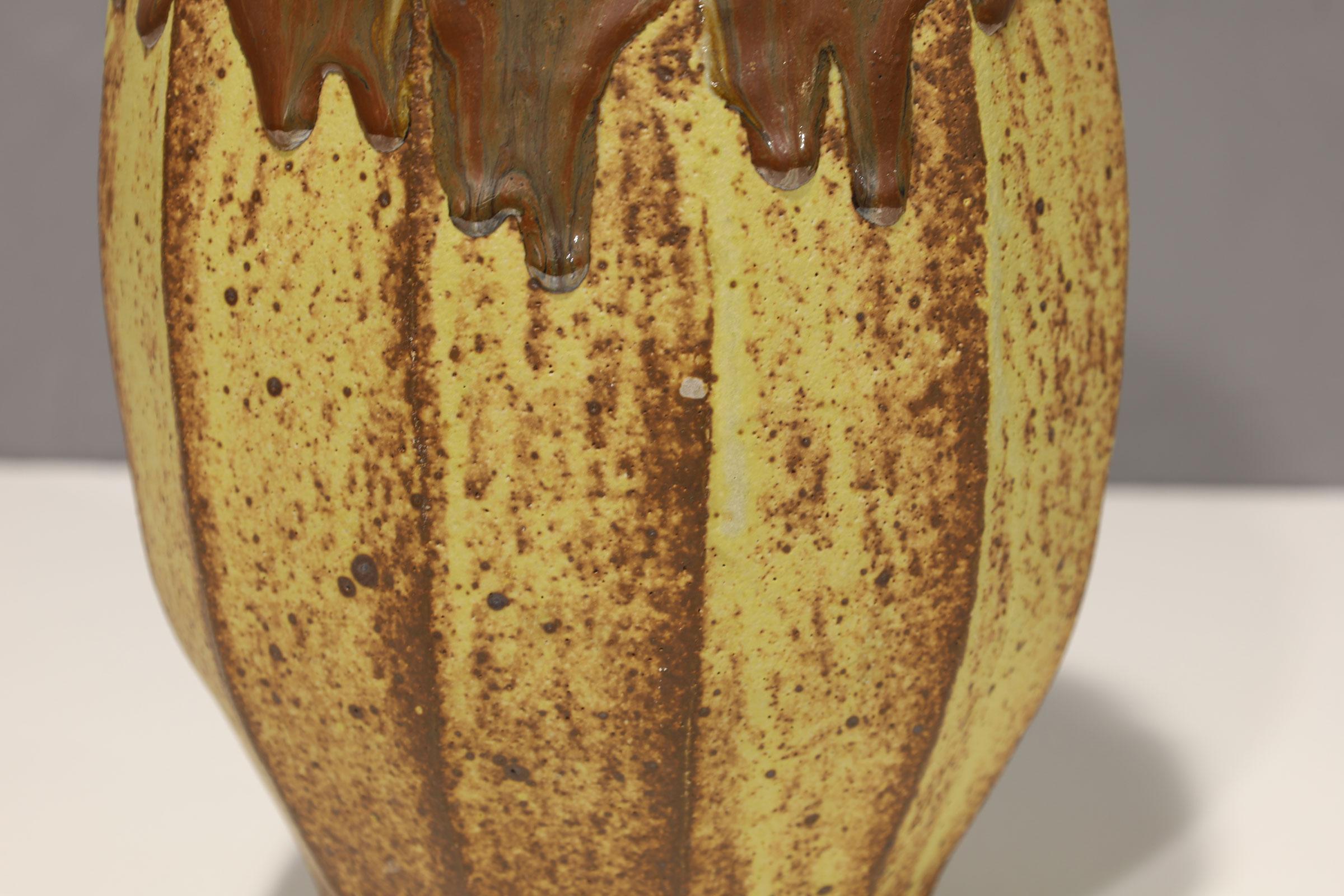 North American Warren MacKenzie Large Glazed Stoneware Vase
