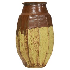 Warren MacKenzie Große Vase aus glasiertem Steingut