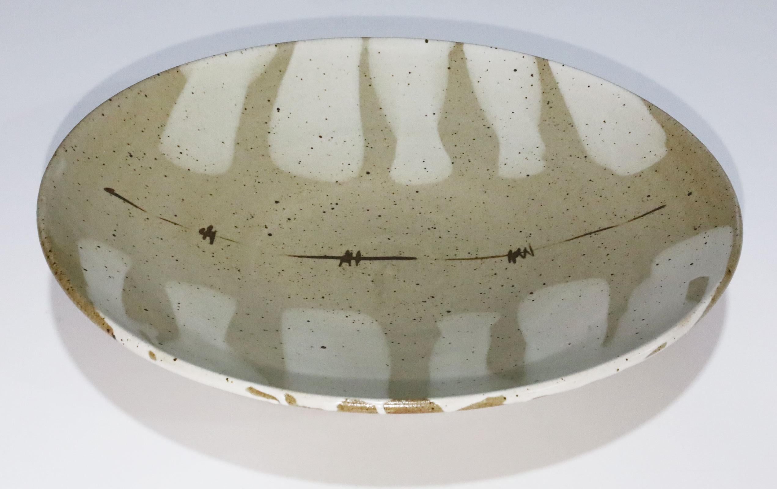 North American Warren MacKenzie Monumental Ceramic Platter For Sale