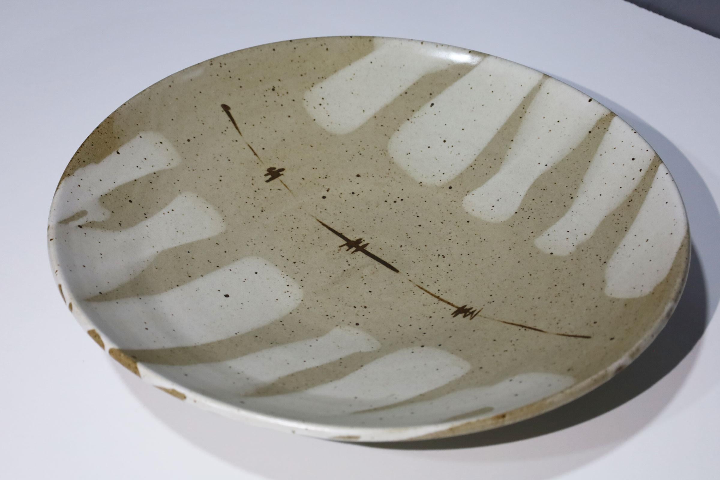 Warren MacKenzie Monumental Ceramic Platter For Sale 1