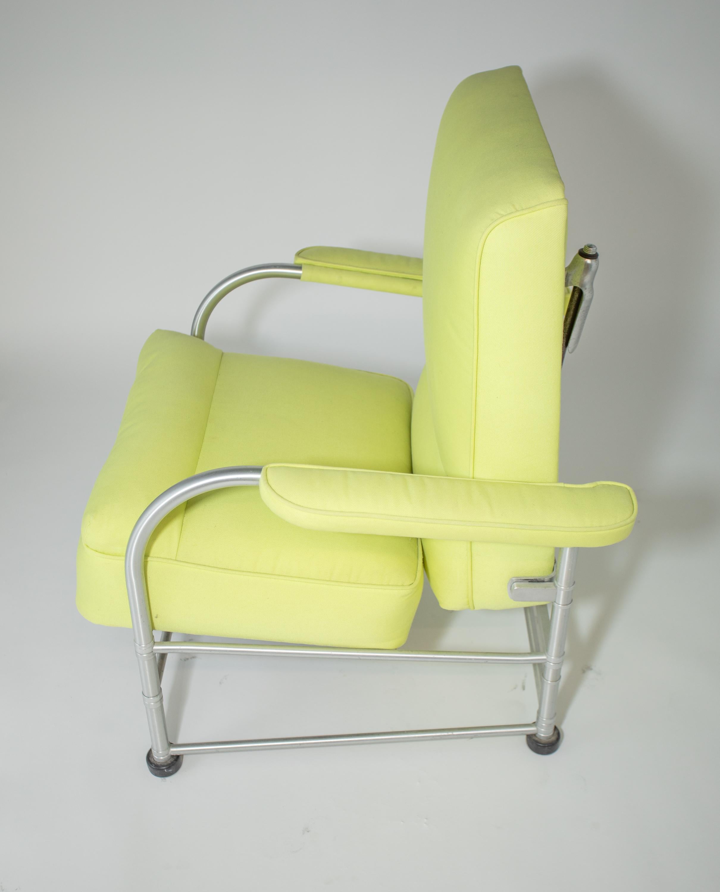 Warren Mcarthur Adjustable Lounge Chair and Ottoman 3