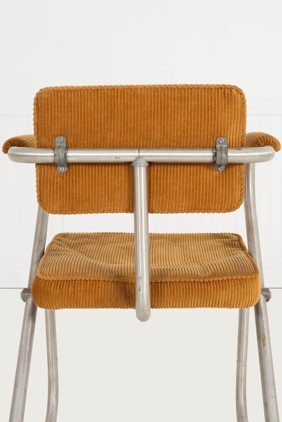 Silla auxiliar de aluminio Warren McArthur 1945c. en venta 1
