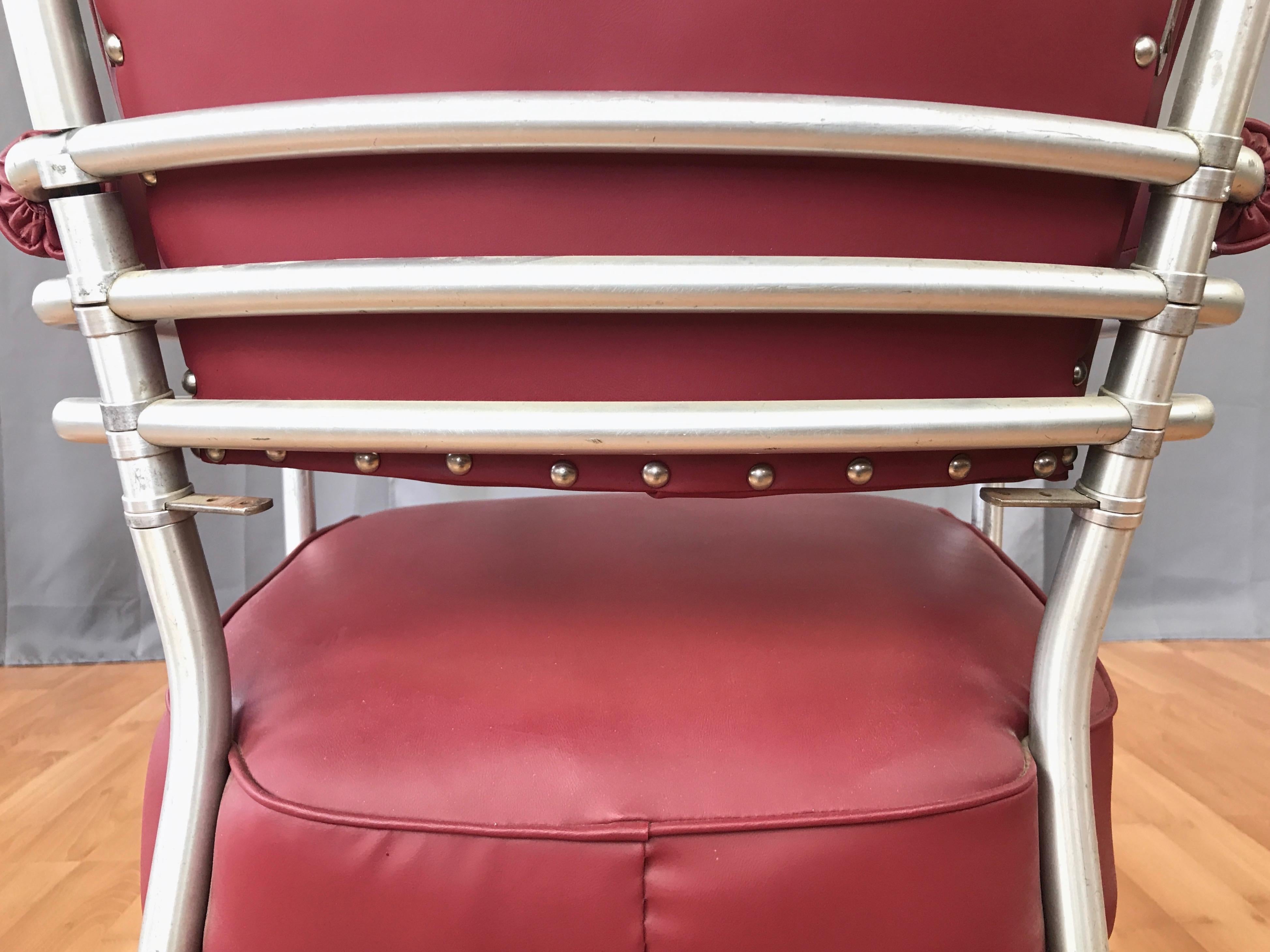 Warren McArthur Art Deco Aluminum Armchair, 1930s For Sale 8