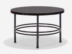 Warren McArthur Streamline Modern Aluminum Black Coffee Table Model 1559-s 1930s