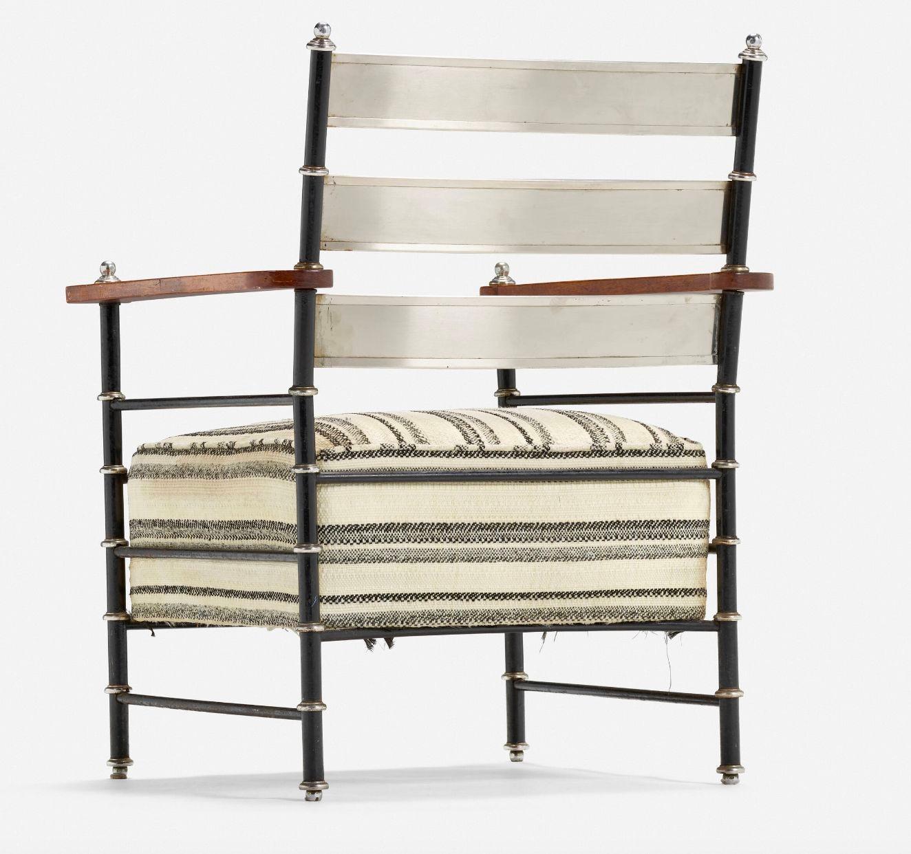Machine Age Warren McArthur Early Armchair for The Pullman Company 1920's