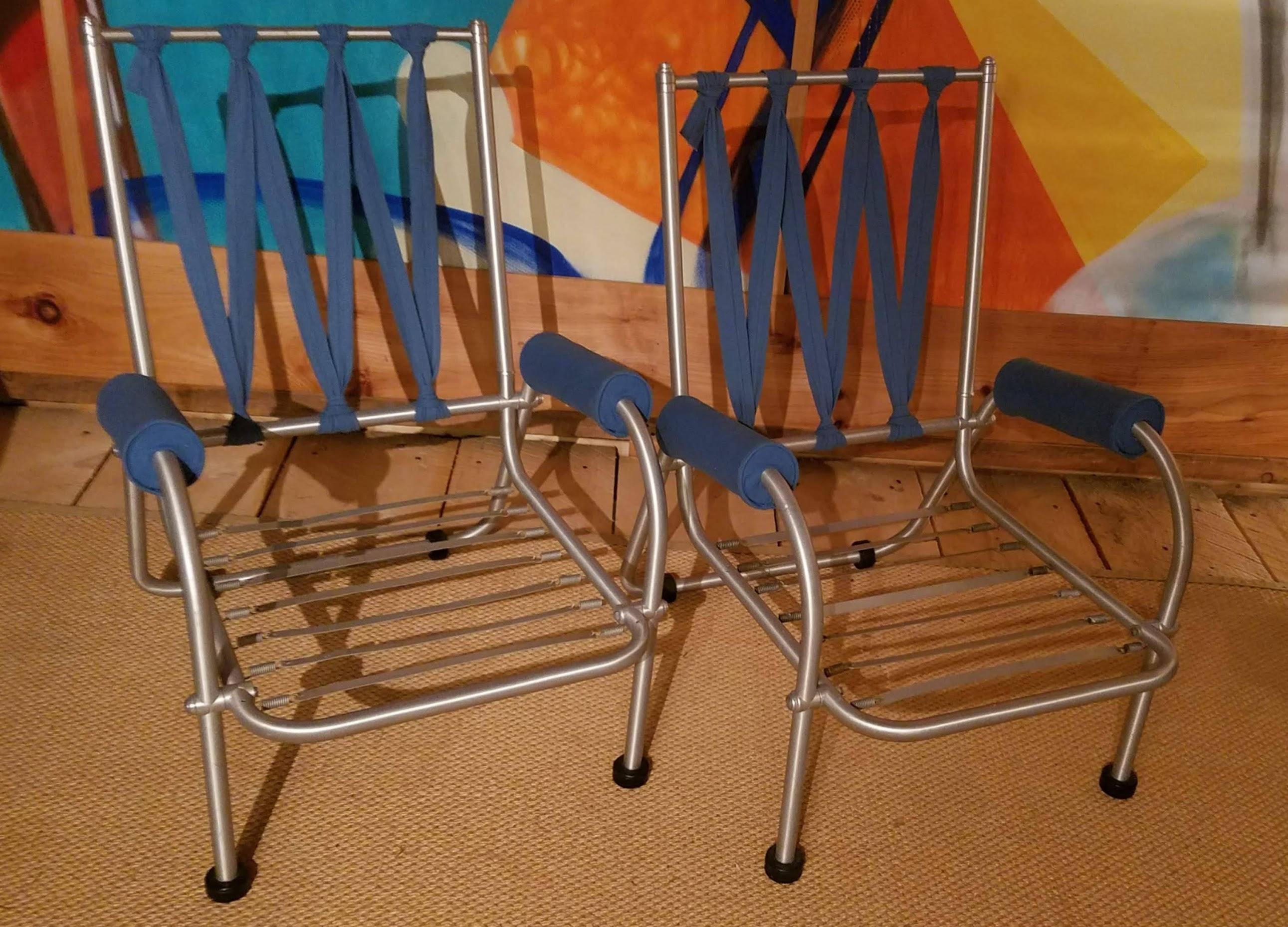 Aluminum Warren McArthur Four Lounge Chairs, Circa 1939 For Sale