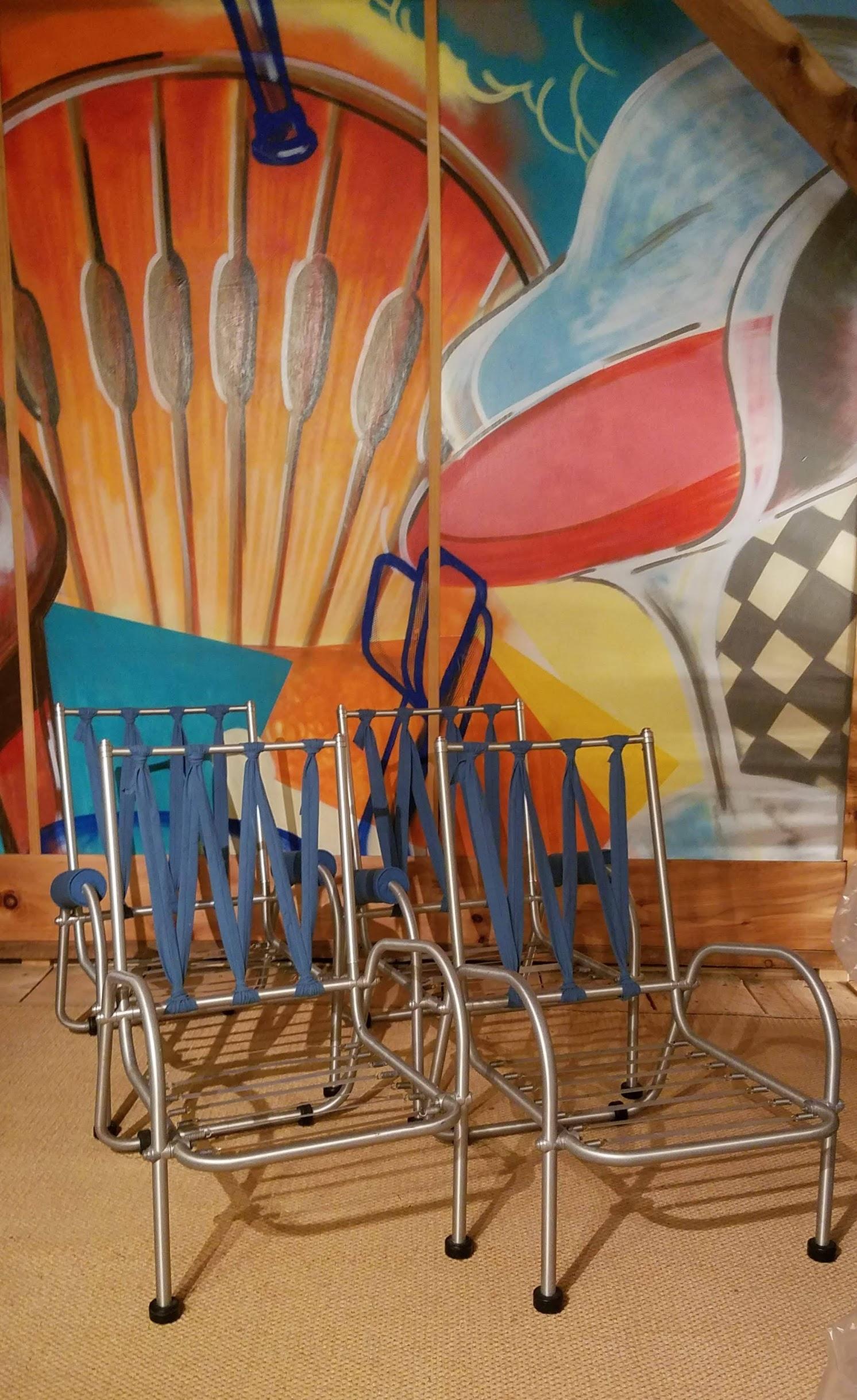 Aluminium Quatre fauteuils de salon Warren McArthur, vers 1939 en vente