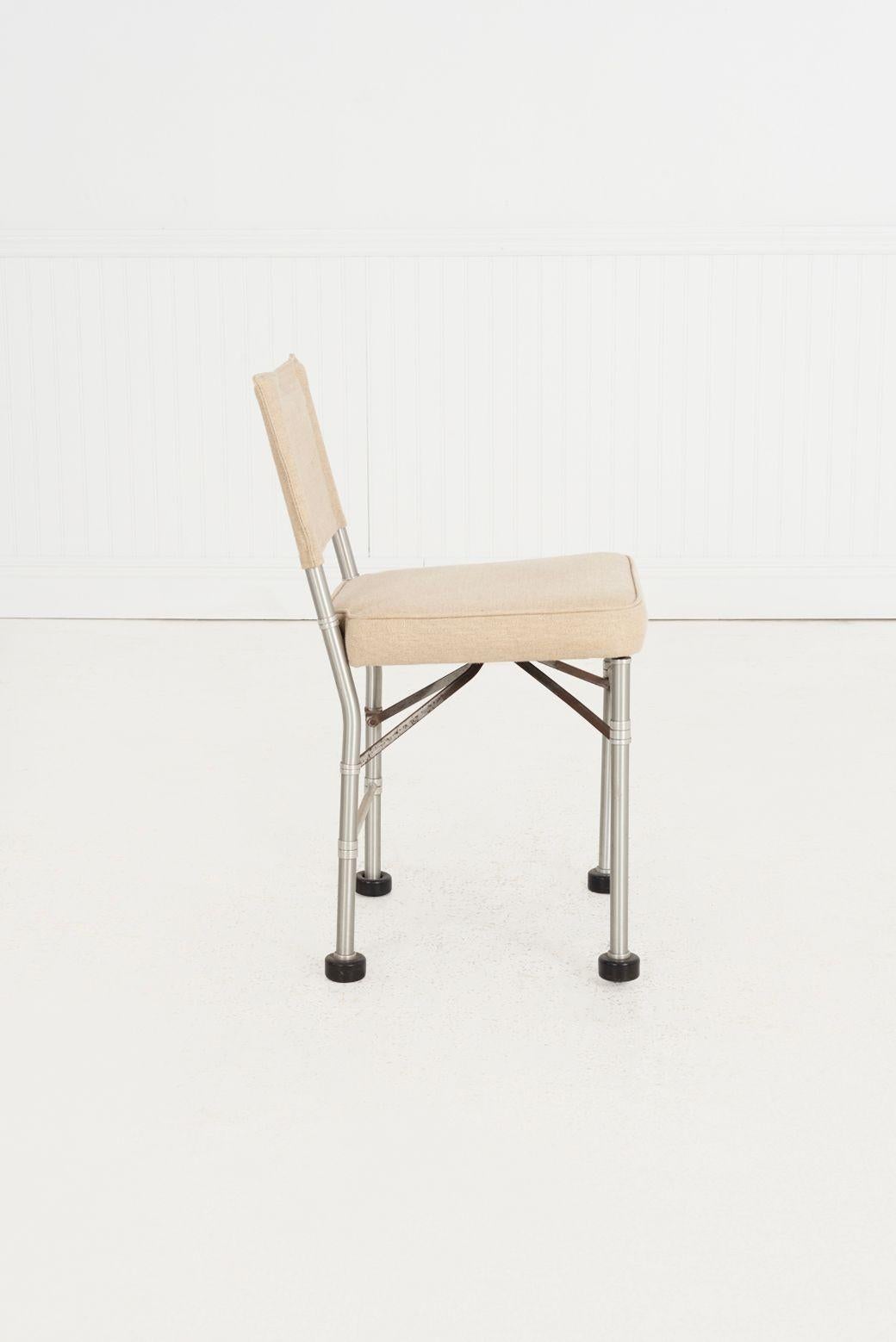 Warren McArthur Industrial Design Side Chair with Sling Back, c. 1935 In Good Condition For Sale In Chicago, IL