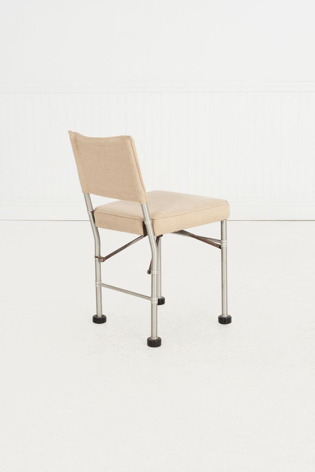 Metal Warren McArthur Industrial Design Side Chair with Sling Back, c. 1935 For Sale