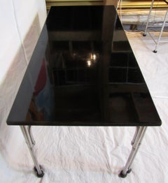 Warren McArthur Library Work Table Stainless Steel, circa 1935