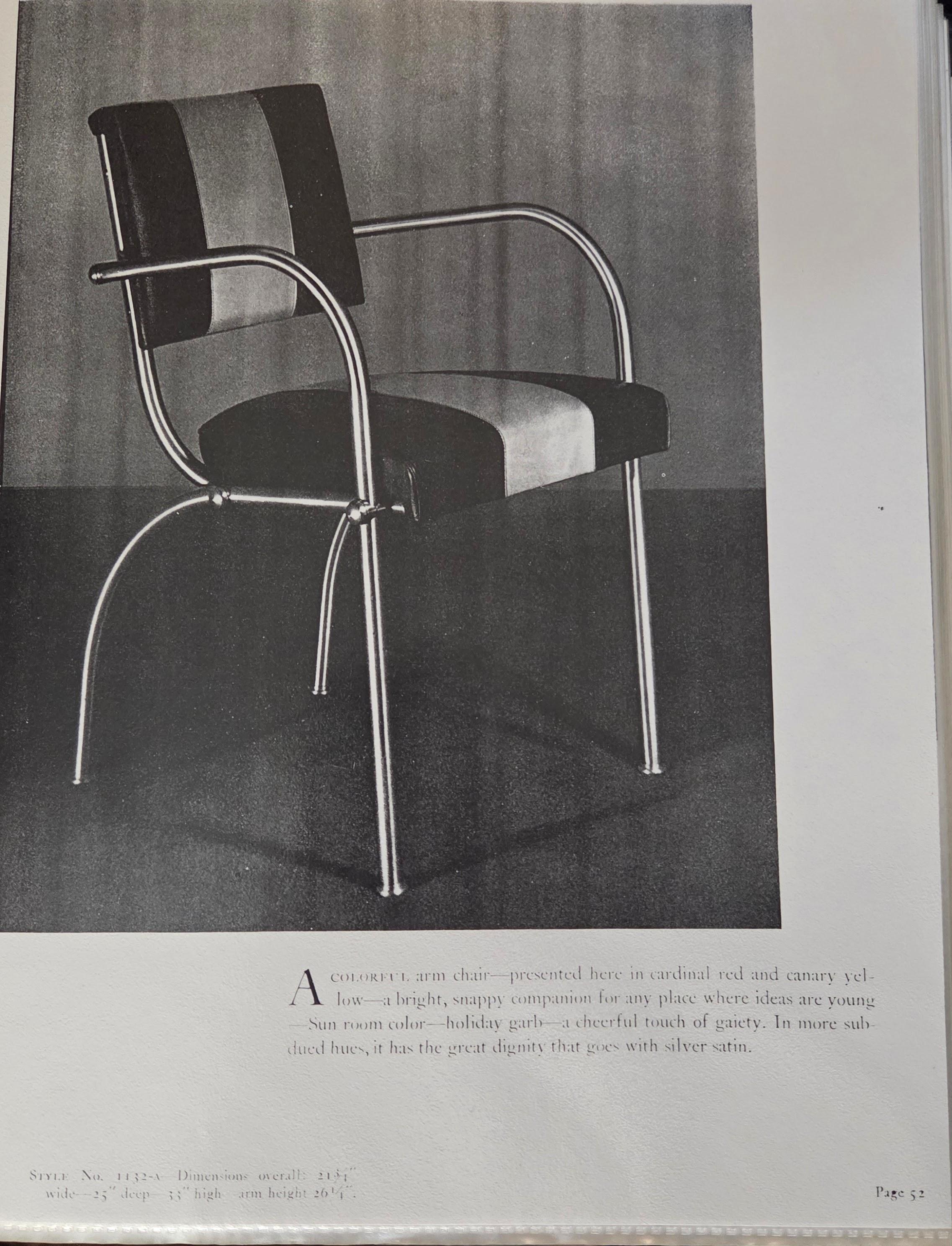 Warren McArthur Low Lounge Version of Chair Model 1132 ASU Rome, NY 1936 in vendita 6