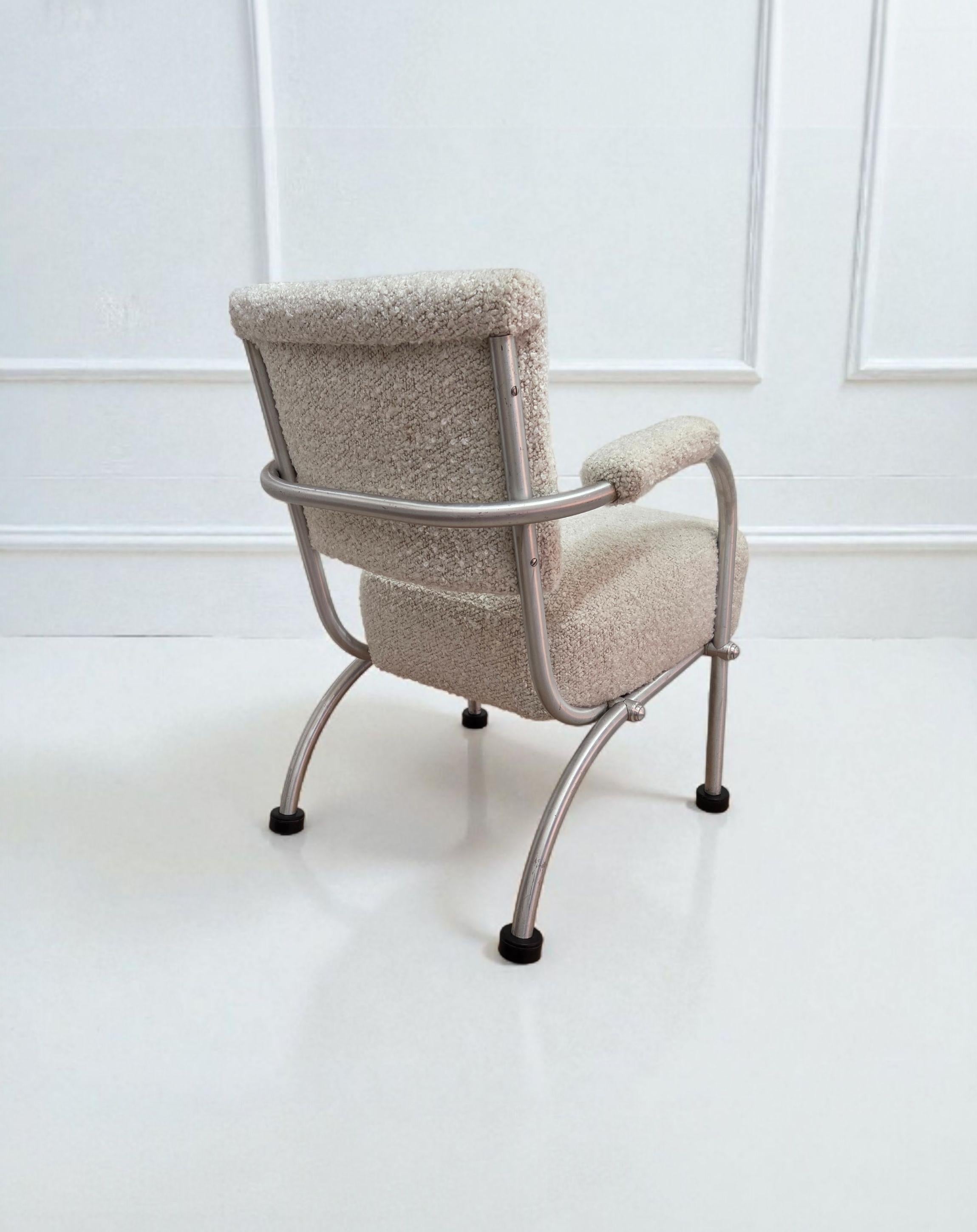 Art Déco Warren McArthur Low Lounge Version of Chair Model 1132 ASU Rome, NY 1936 in vendita