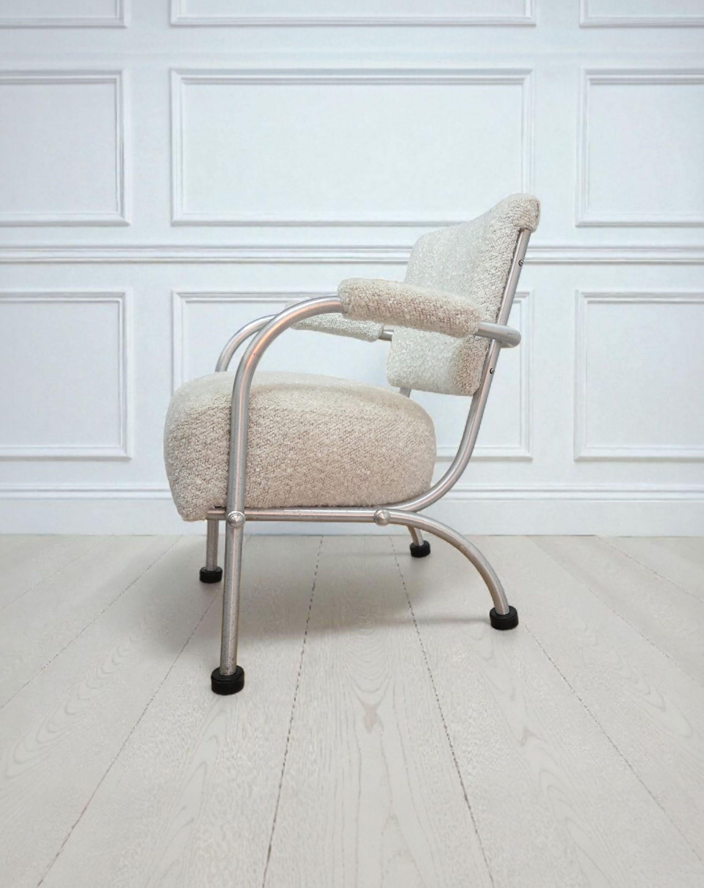 Metà XX secolo Warren McArthur Low Lounge Version of Chair Model 1132 ASU Rome, NY 1936 in vendita