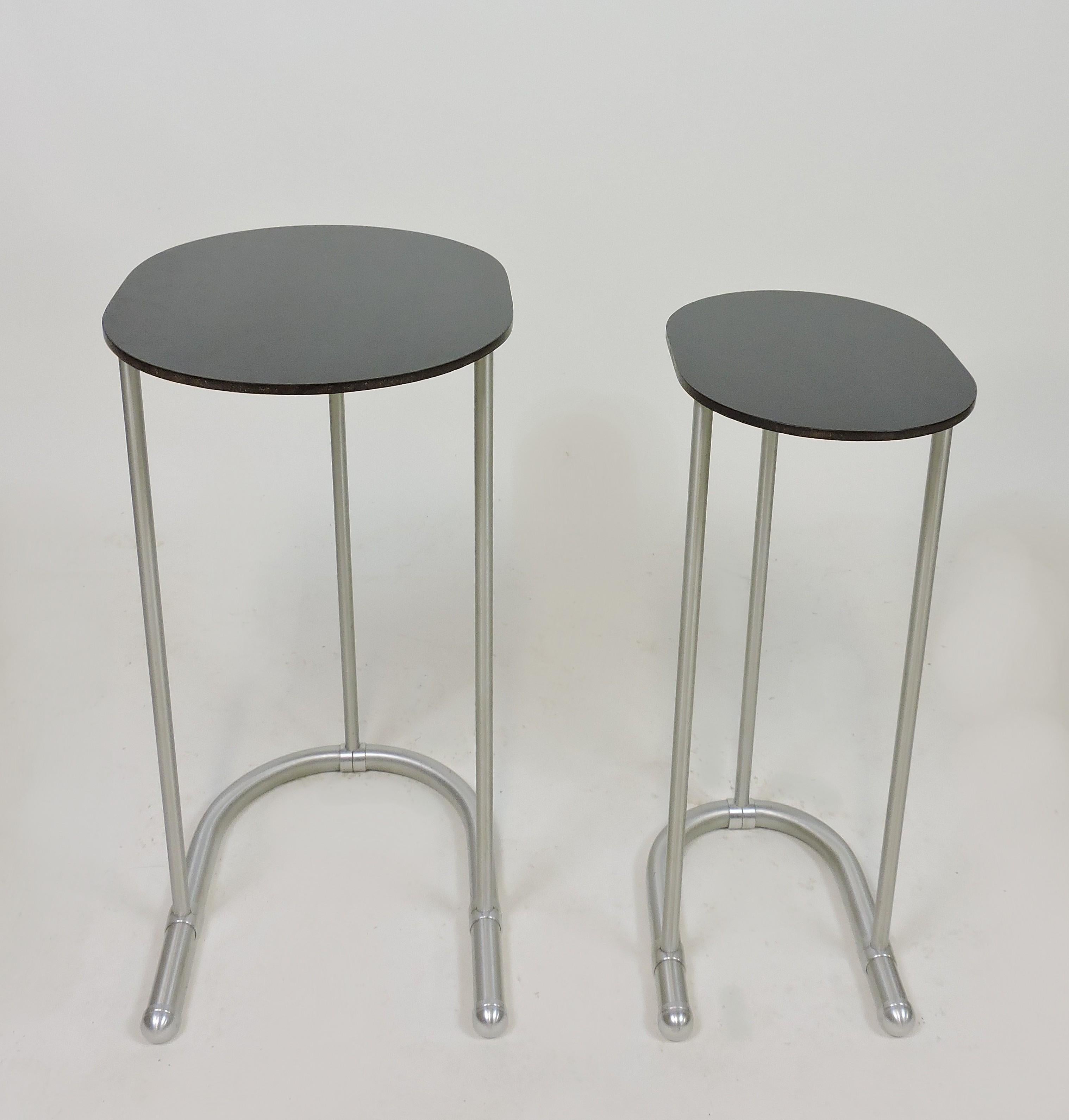 Warren McArthur Machine Age Art Deco Nesting Tables In Good Condition In Chesterfield, NJ
