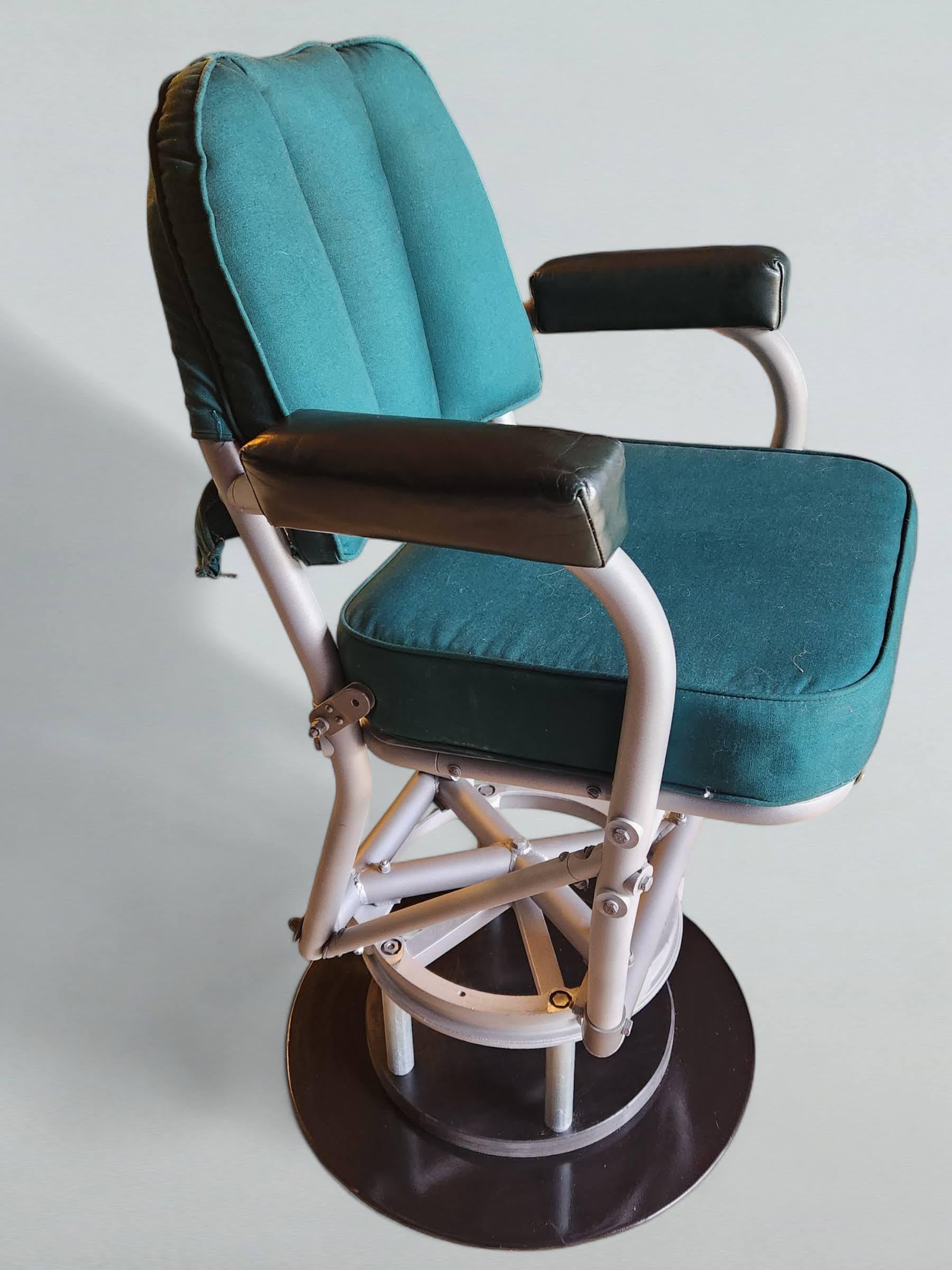 Warren McArthur Taburete giratorio modificado Asiento de avión 1947/2024 en venta 4