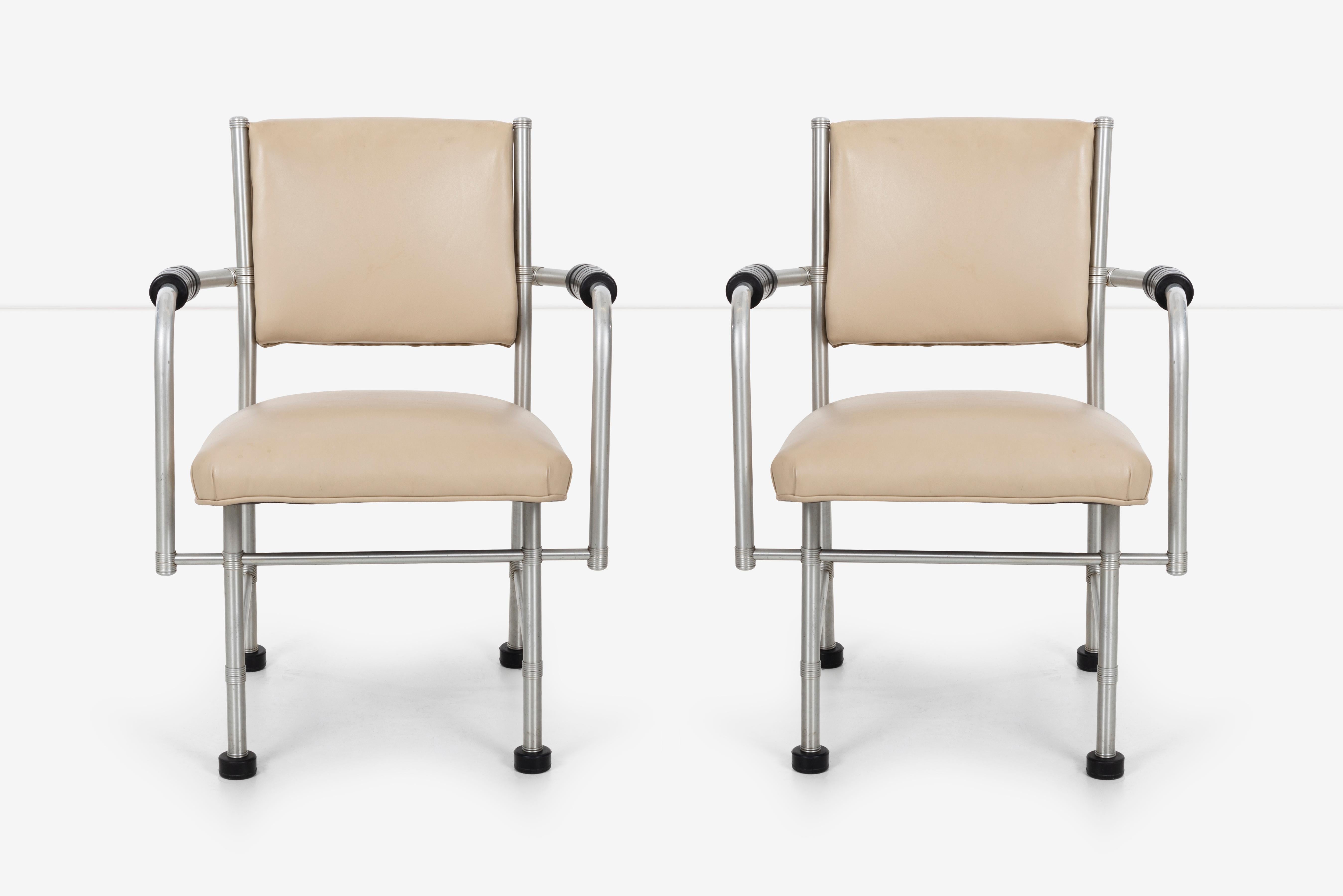 Machine Age Warren McArthur Pair of Chairs a Revision of The Sardi's Chair For Sale