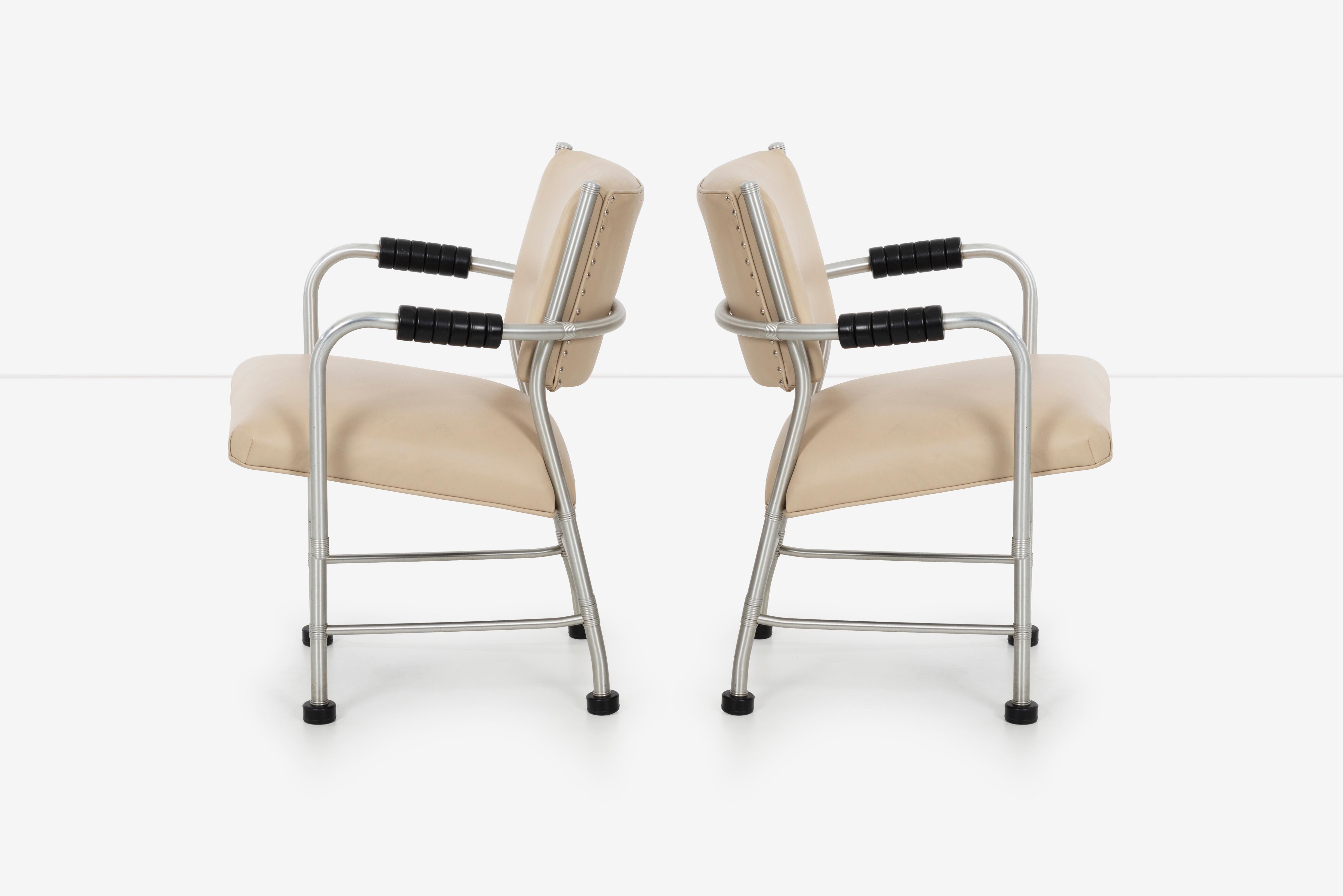 Warren McArthur Pair of Chairs a Revision of The Sardi's Chair In Good Condition For Sale In Chicago, IL