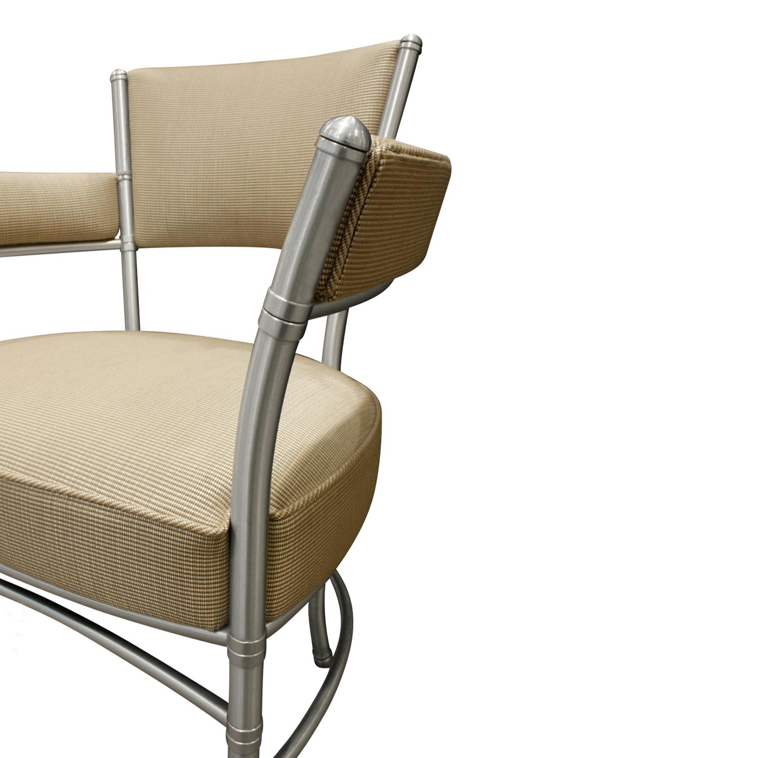 Hand-Crafted Warren McArthur Pair of Lounge Chairs in Tubular Aluminum, 1930s 'Signed'