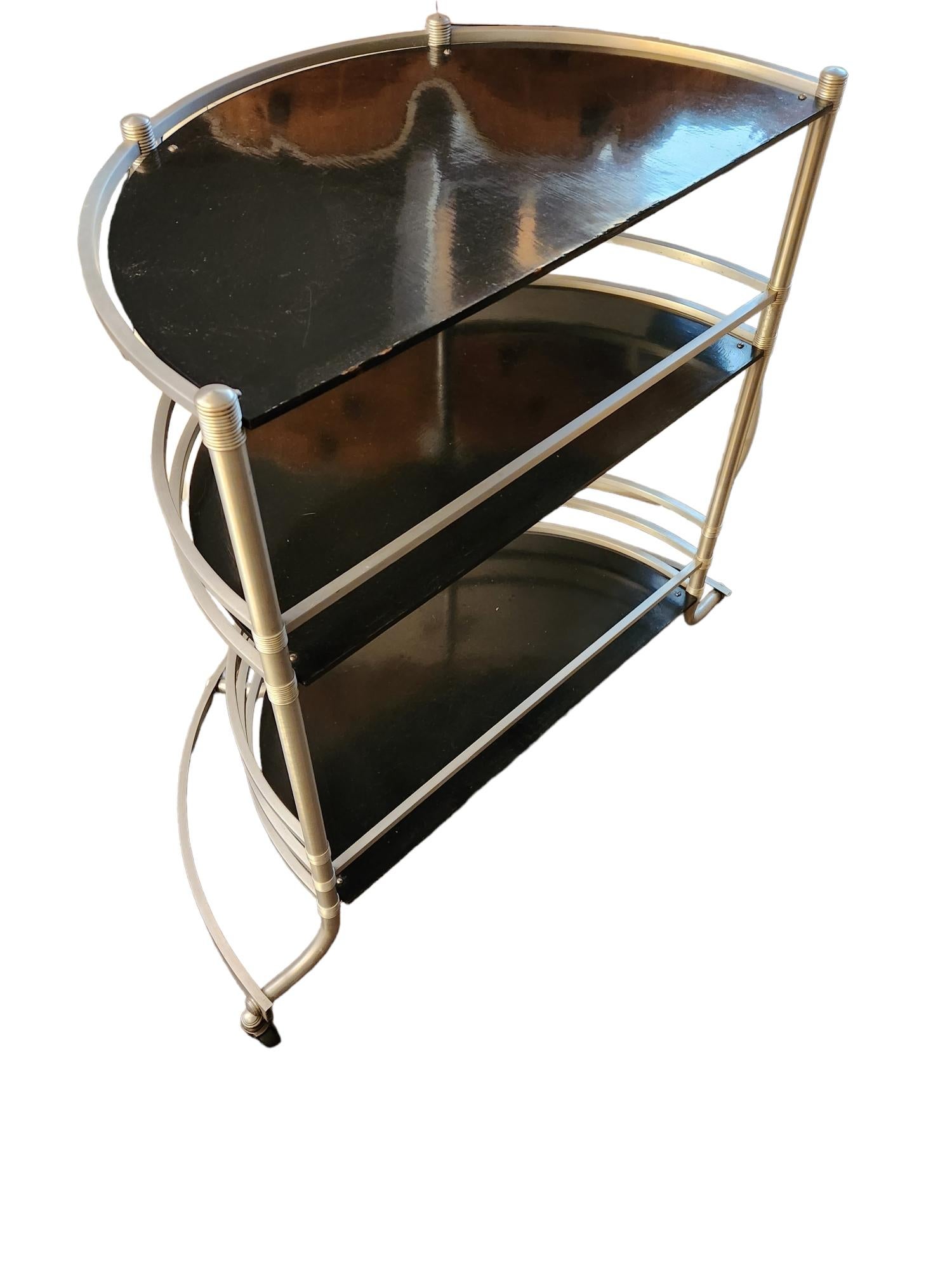 Warren McArthur Rolling Bar Cart Rome NY c, 1933/34 In Good Condition In Camden, ME