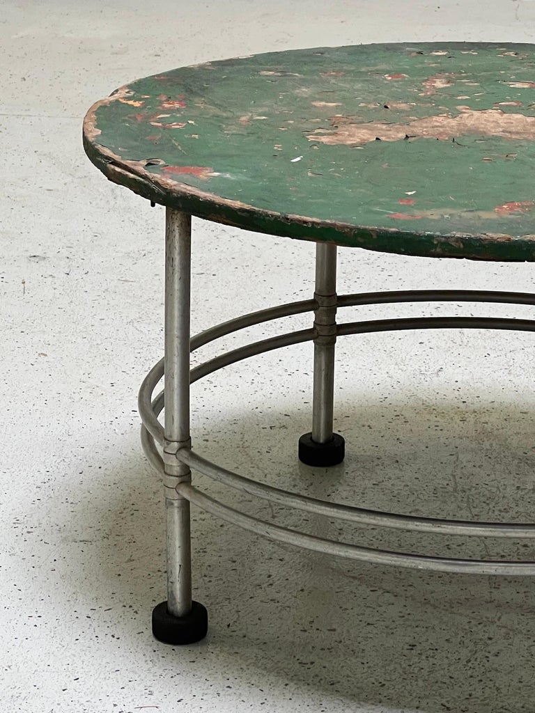 Warren McArthur Side Table with Patinated Top For Sale 5