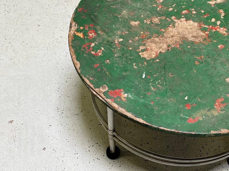 Warren McArthur Side Table with Patinated Top For Sale 8