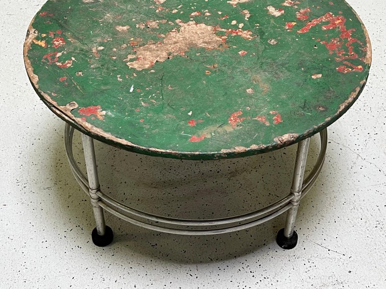 Warren McArthur Side Table with Patinated Top For Sale 9