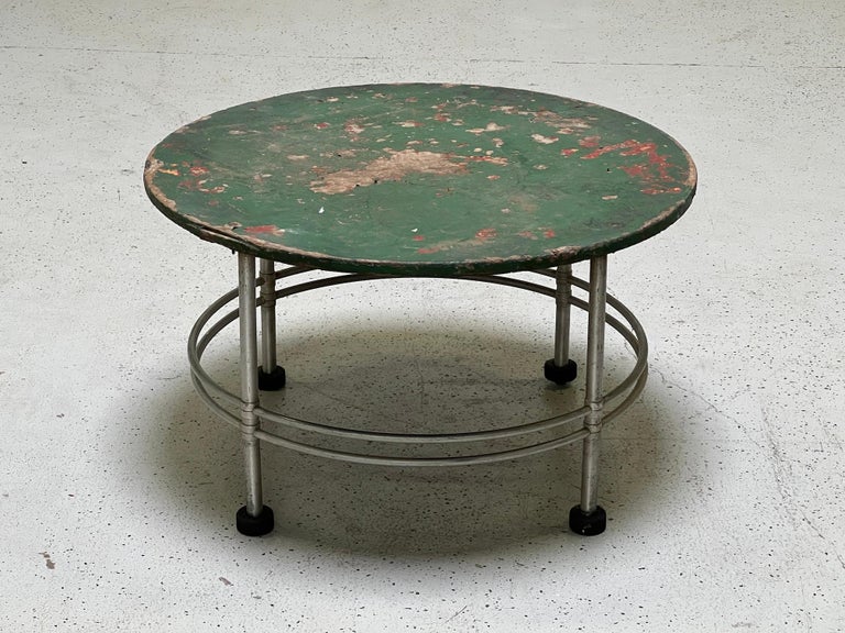 Warren McArthur Side Table with Patinated Top For Sale 2