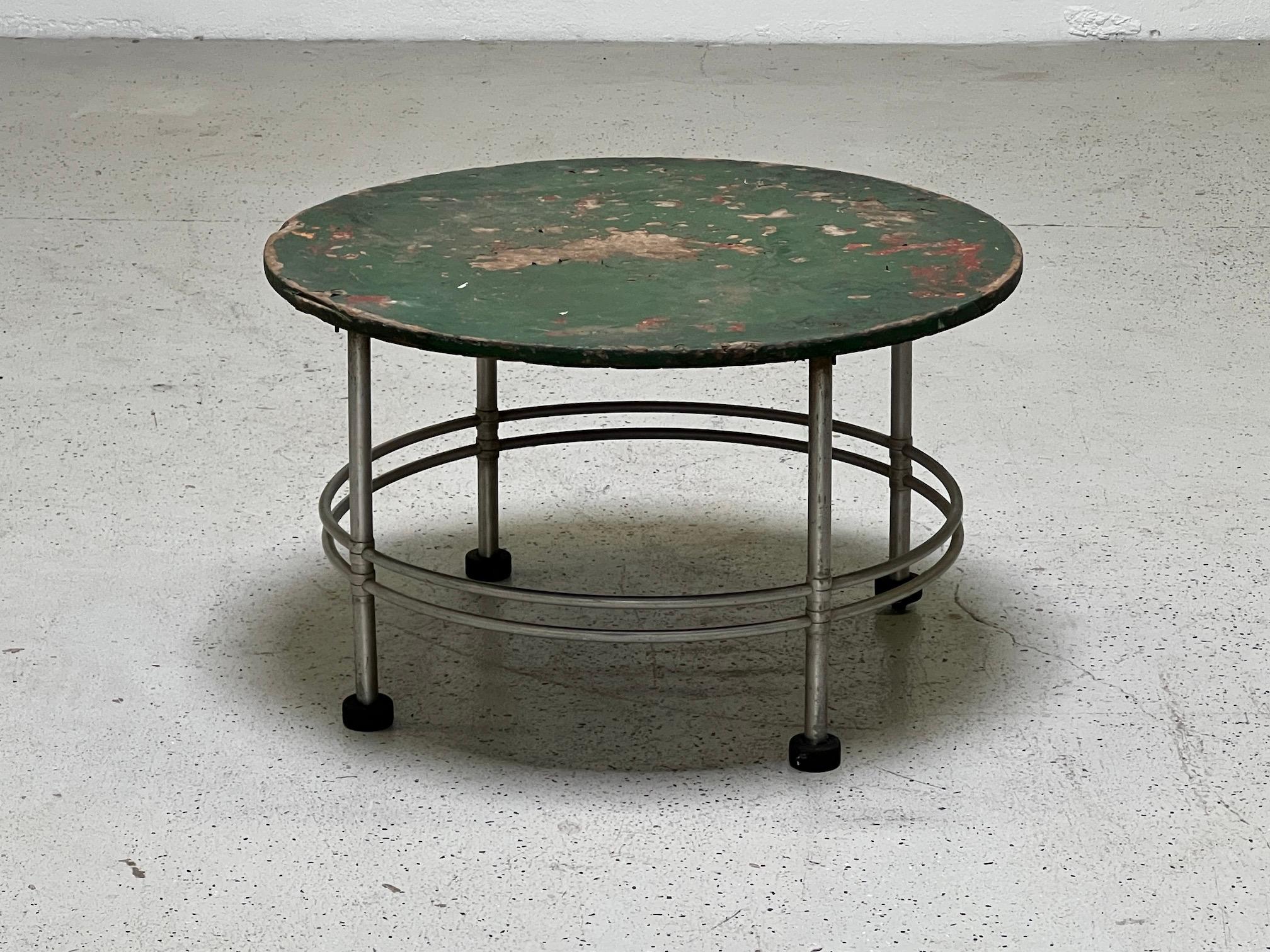 Warren McArthur Side Table with Patinated Top For Sale 3