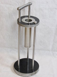 Warren McArthur Stainless Steel Smoking Stand, 1934-1935