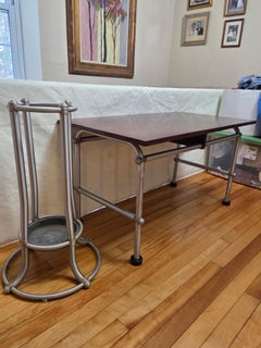 Warren McArthur Umbrella Stand Rome NY c. 1934 Pat. Applied For Anodic Aluminum