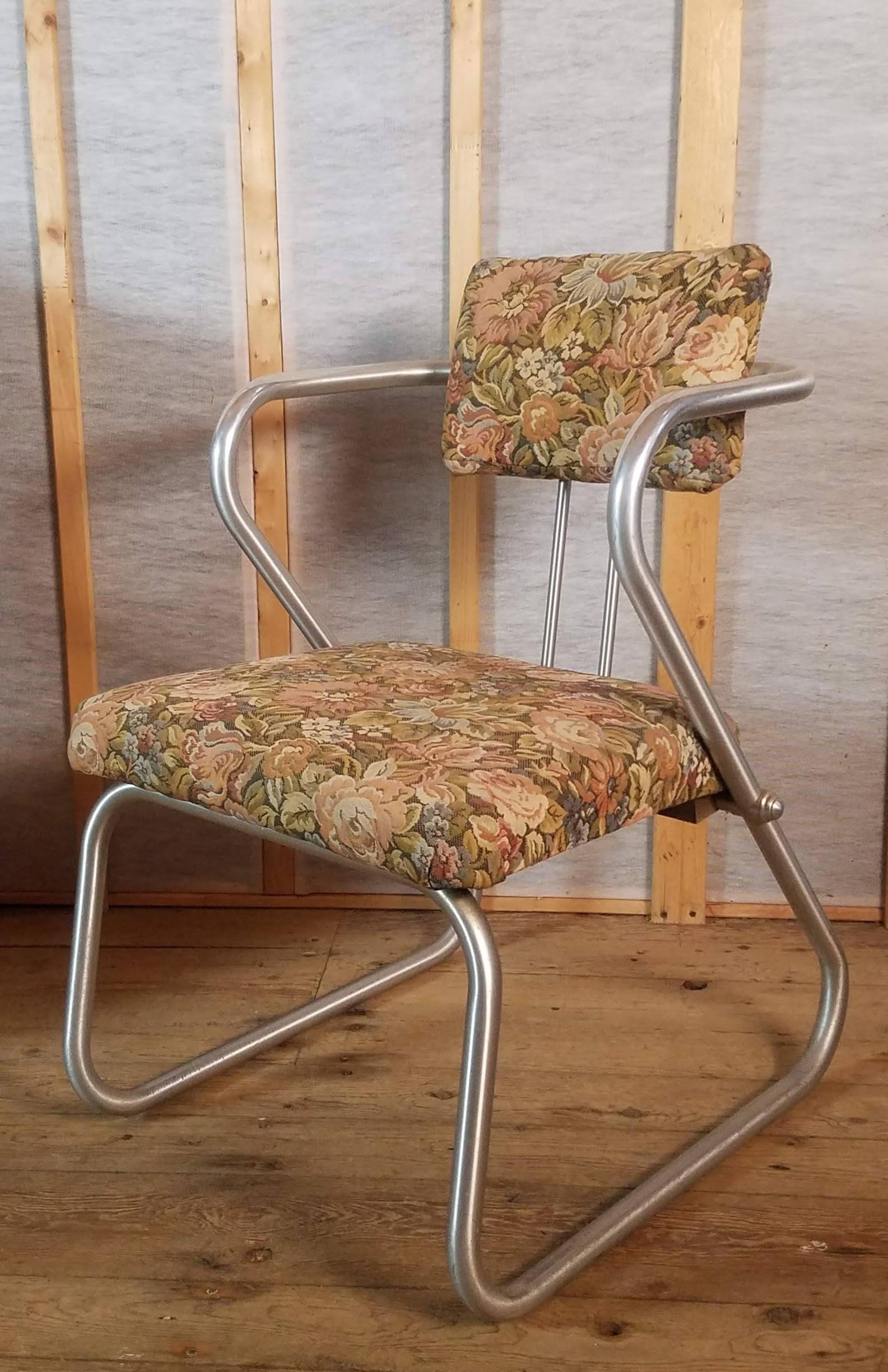 Warren McArthur Z Chair Model 708, circa 1938 In Good Condition For Sale In Camden, ME