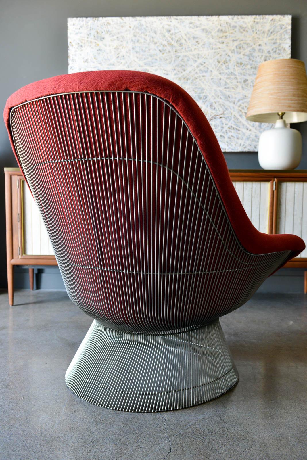Warren Platner Model 1705 'Easy Chair' for Knoll, circa 1970 In Good Condition In Costa Mesa, CA