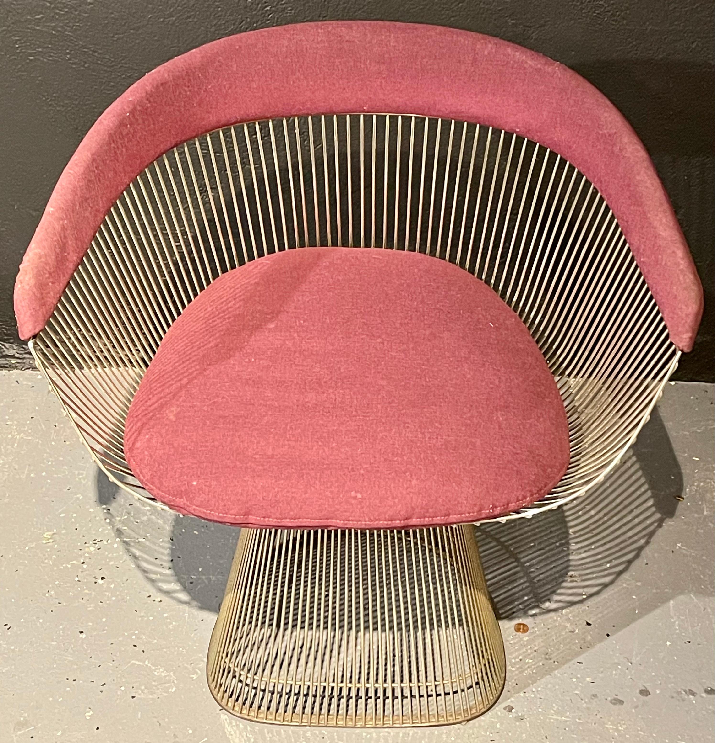 Warren Platner Armchair for Knoll In Good Condition In Stamford, CT
