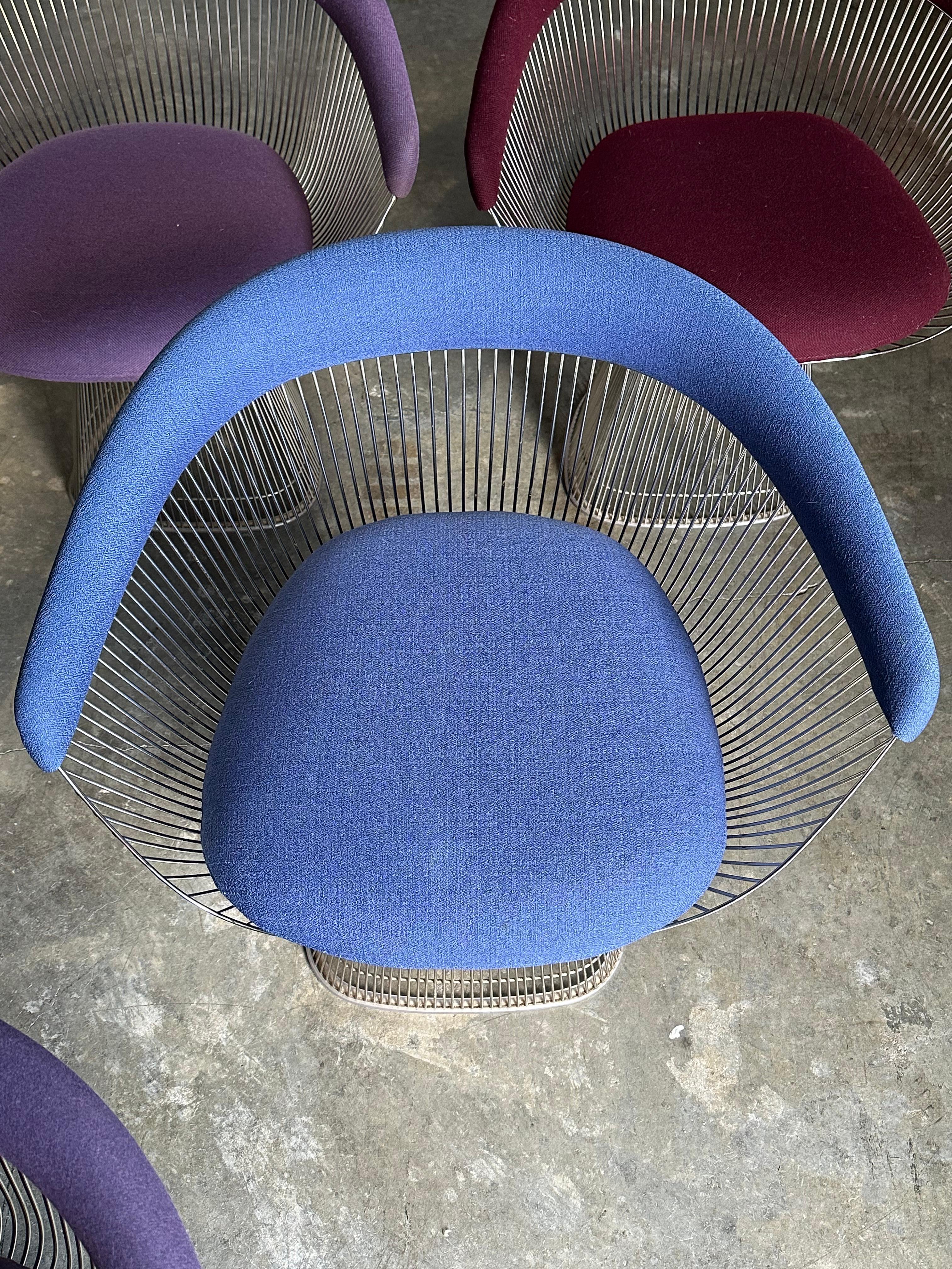 Warren Platner Arm Chairs for Knoll- Set of 6 For Sale 3