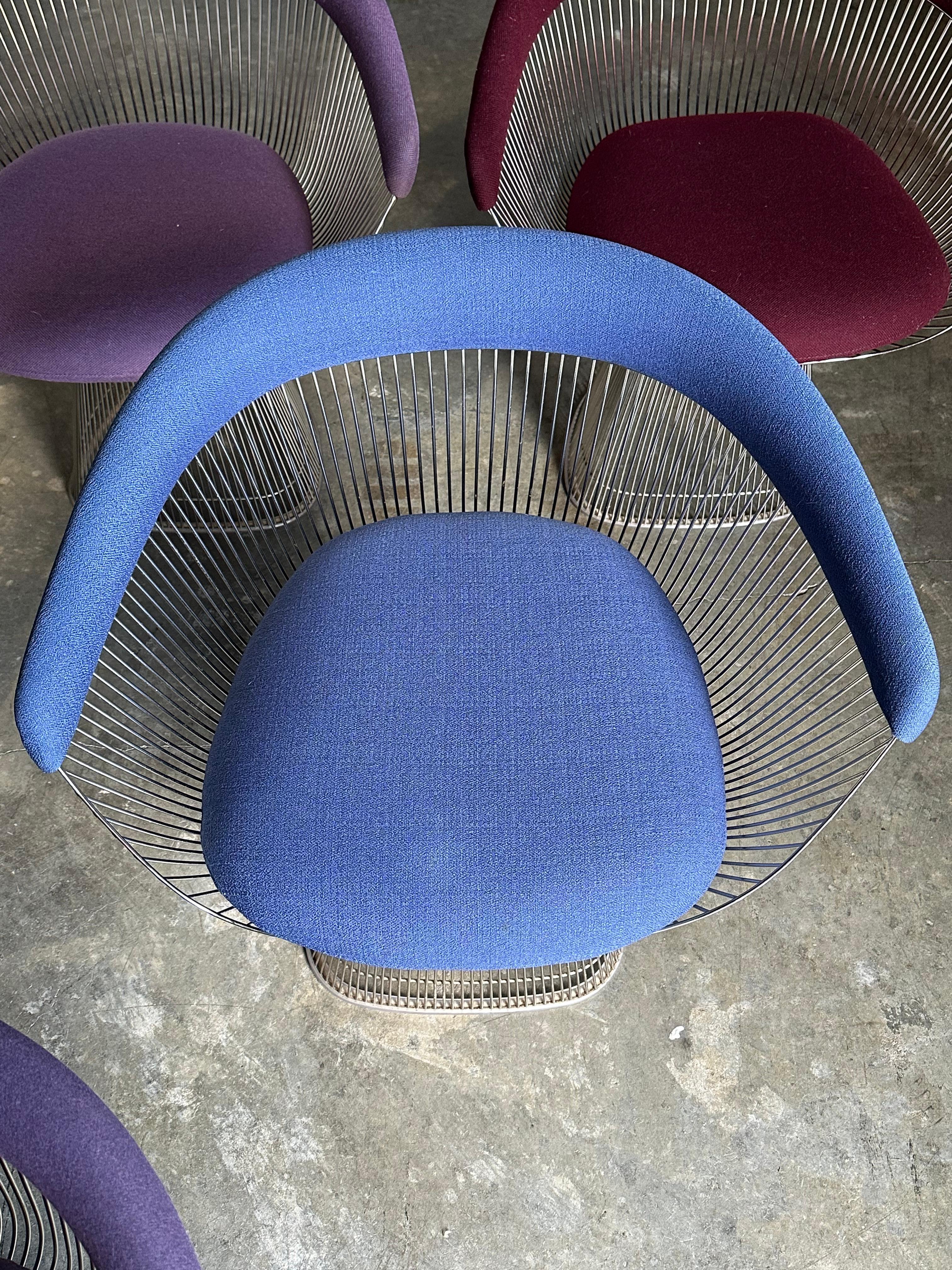 Poltrone Warren Platner per Knoll- Set di 6 in vendita 3