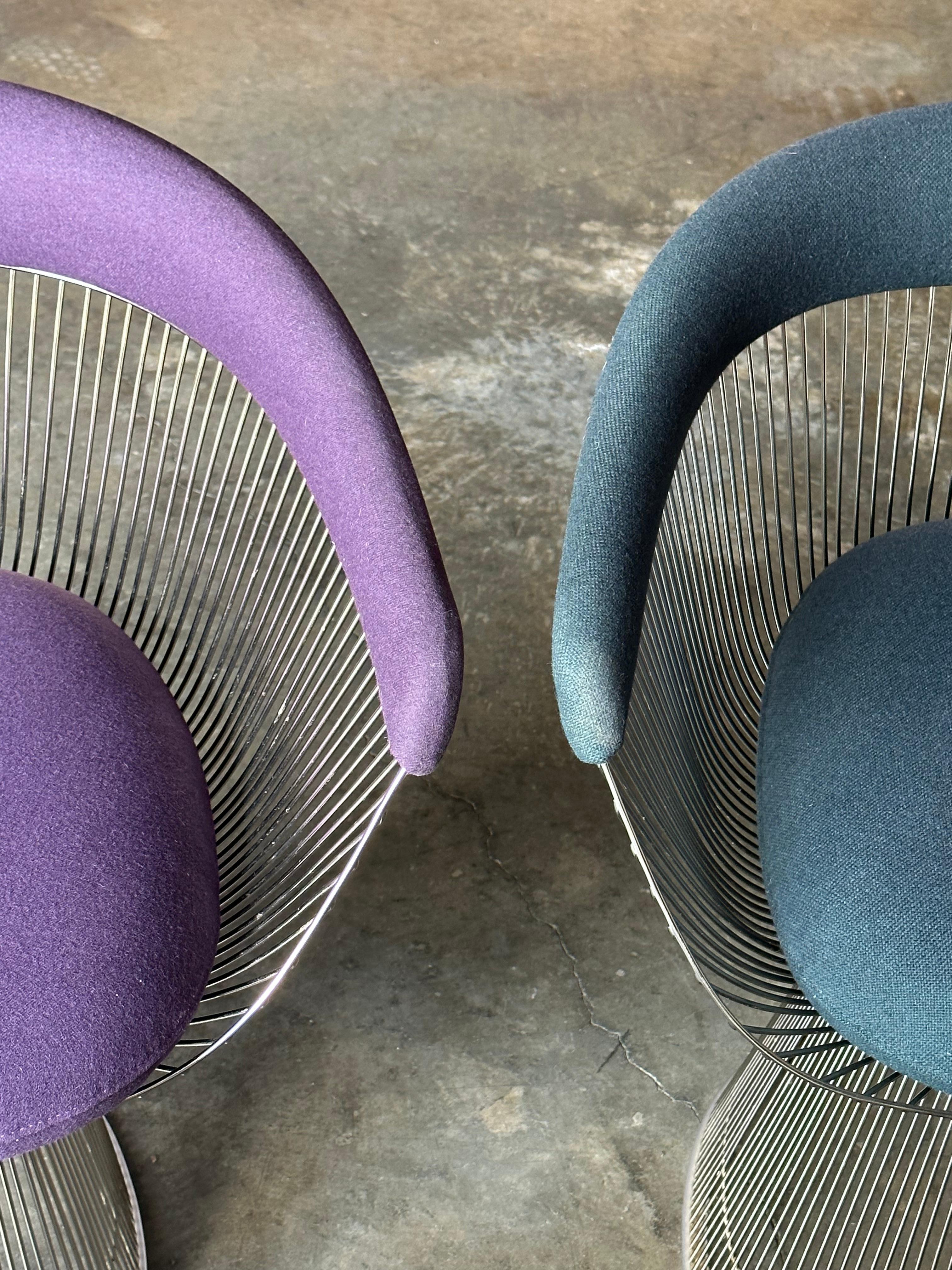 Poltrone Warren Platner per Knoll- Set di 6 in vendita 10