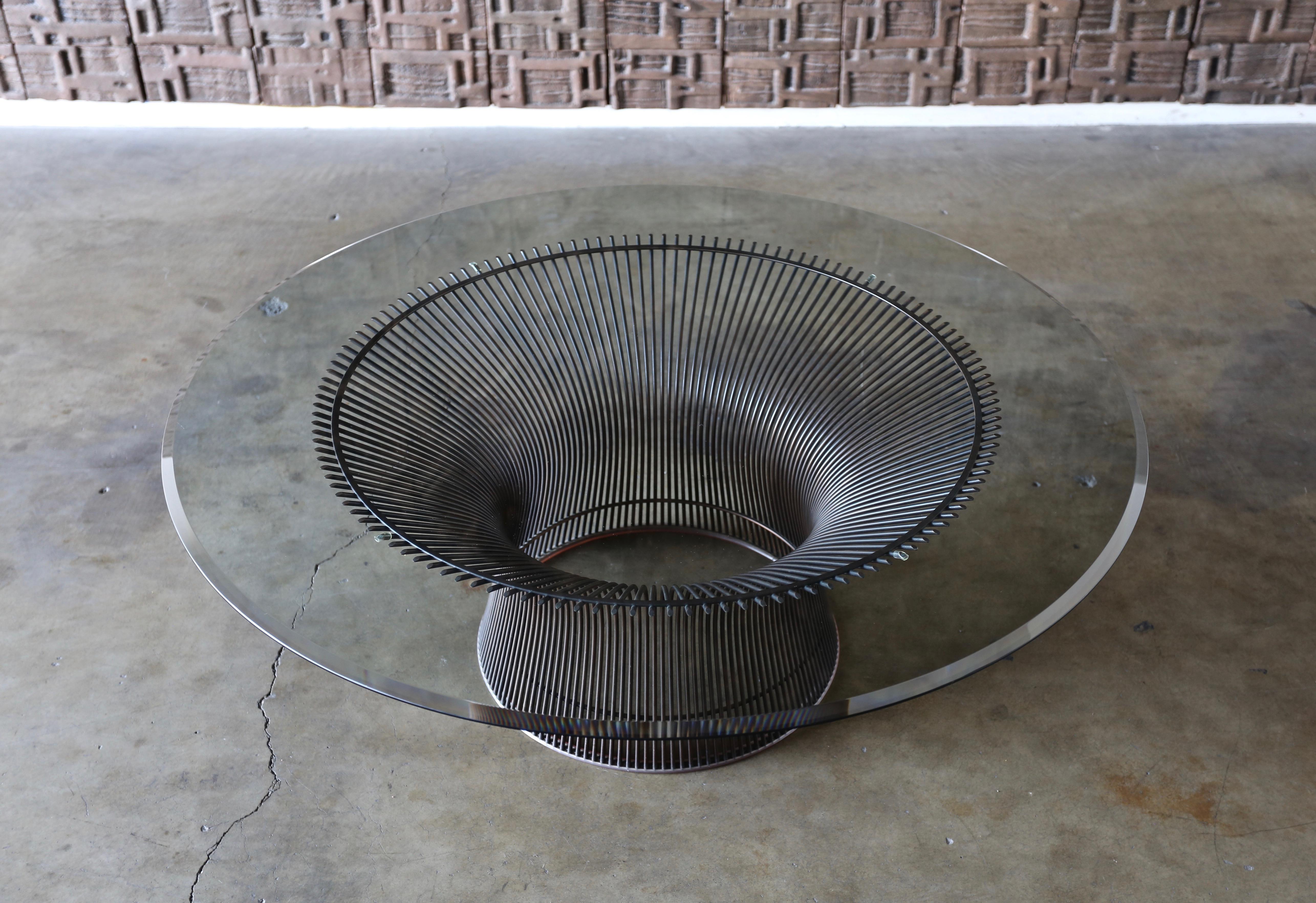 Warren Platner Bronze Coffee Table for Knoll, circa 1965 6