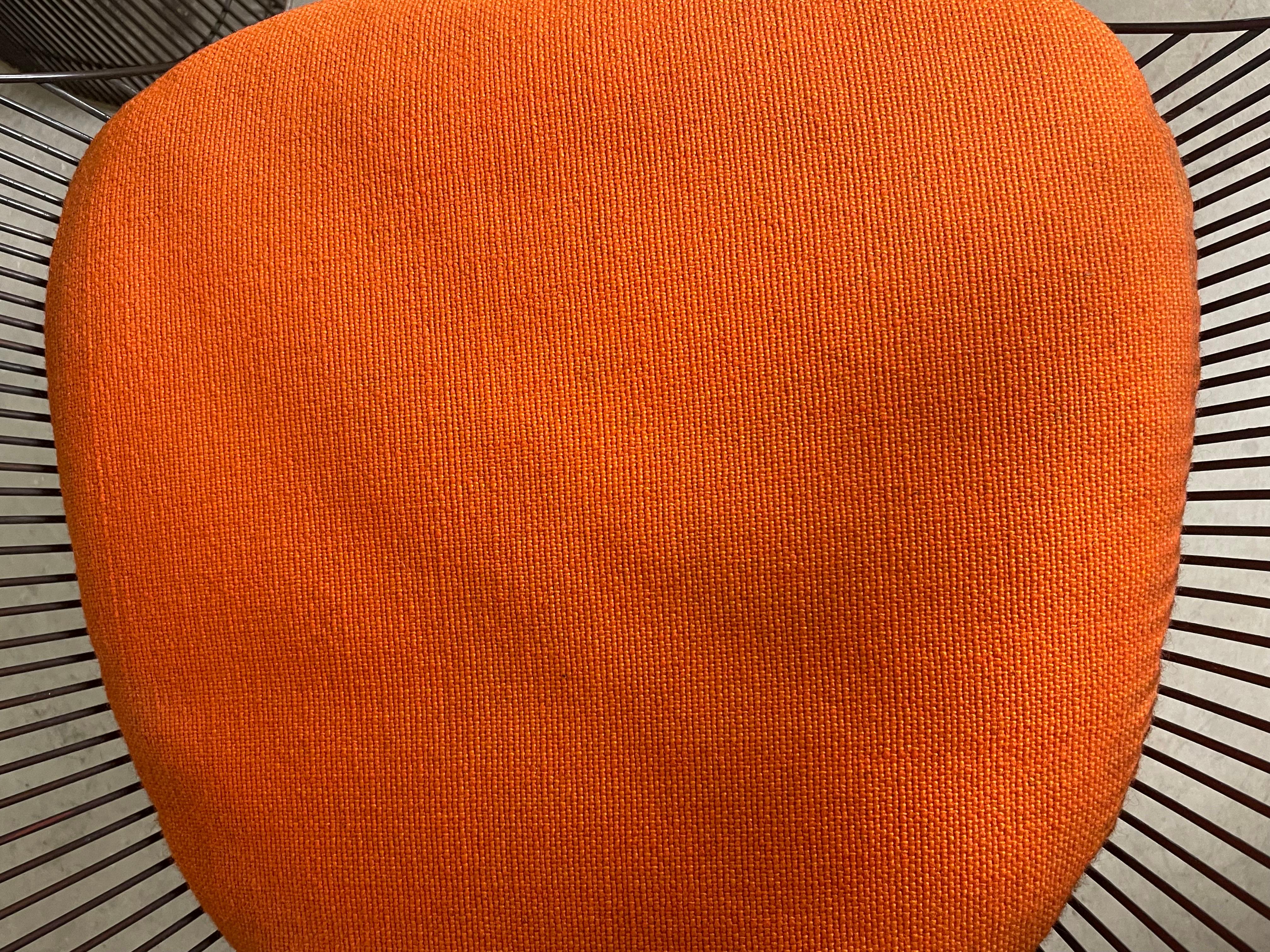 Wool Warren Platner Bronze for Knoll Dining Chairs with Original Upholstery