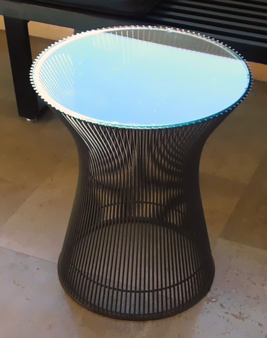 Mid-Century Modern Warren Platner Bronze Side Table for Knoll, circa 1960's