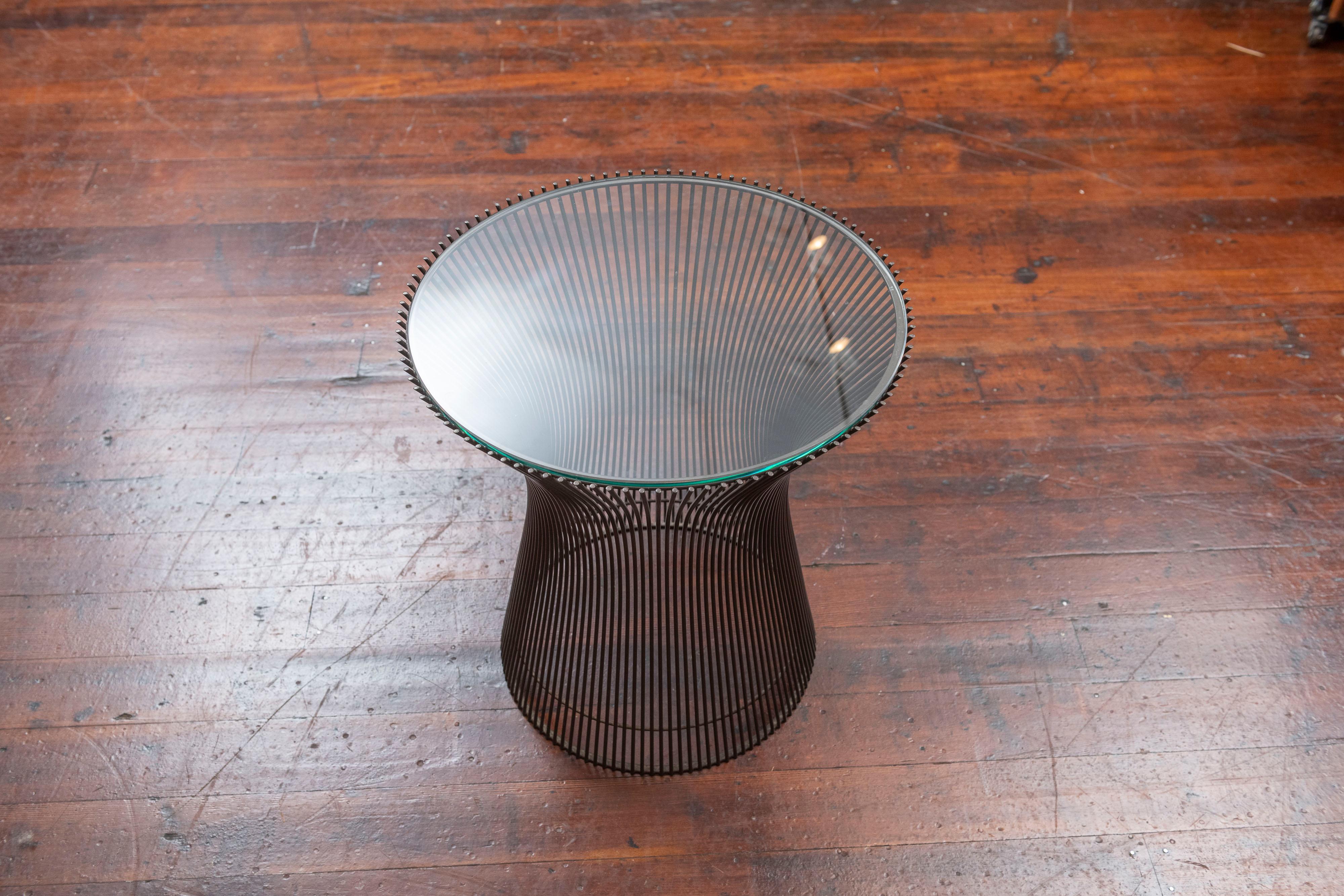 Warren Platner Bronze Side Table for Knoll In Good Condition In San Francisco, CA